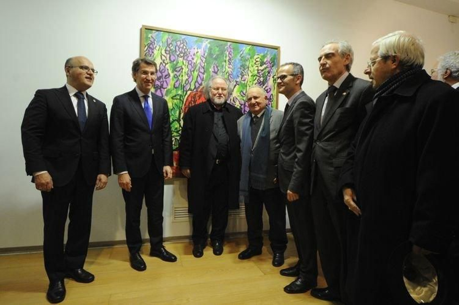 Imagen de la presentación de la retrospectiva de Antón Pulido. (MARTIÑO PINAL)