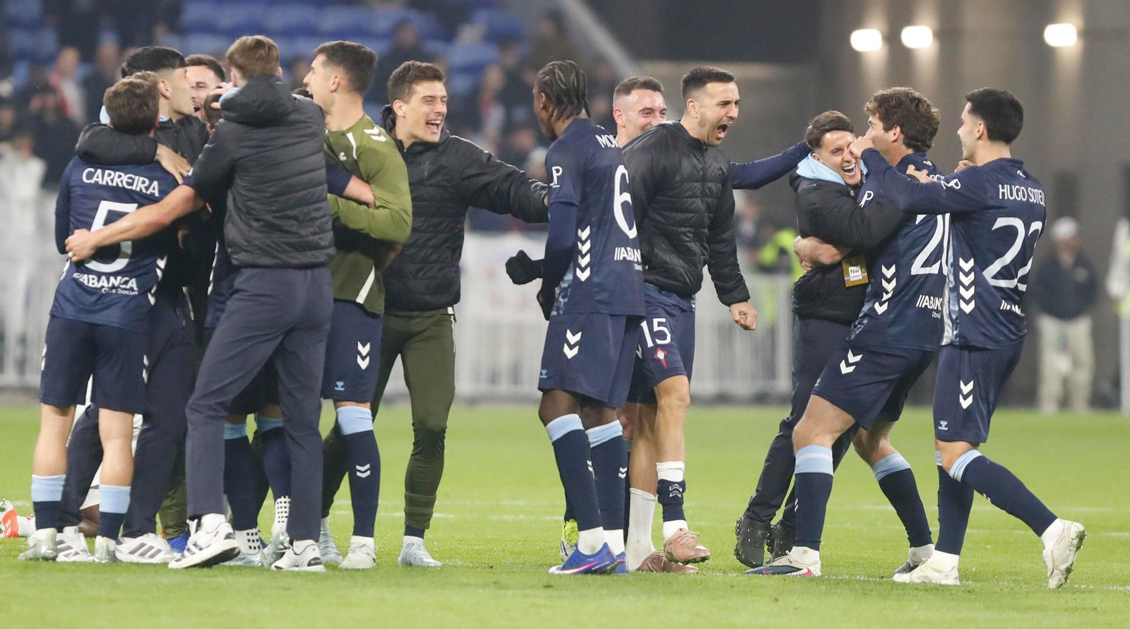 Galería | El partido de vuelta de Europa League Lyon-Celta