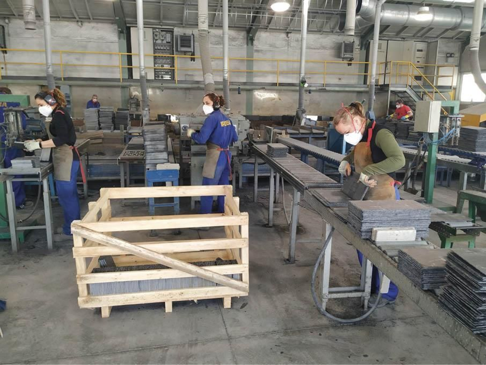Actividad laboral en una pizarrera de la comarca de Valdeorras. (FOTO: J.C.)
