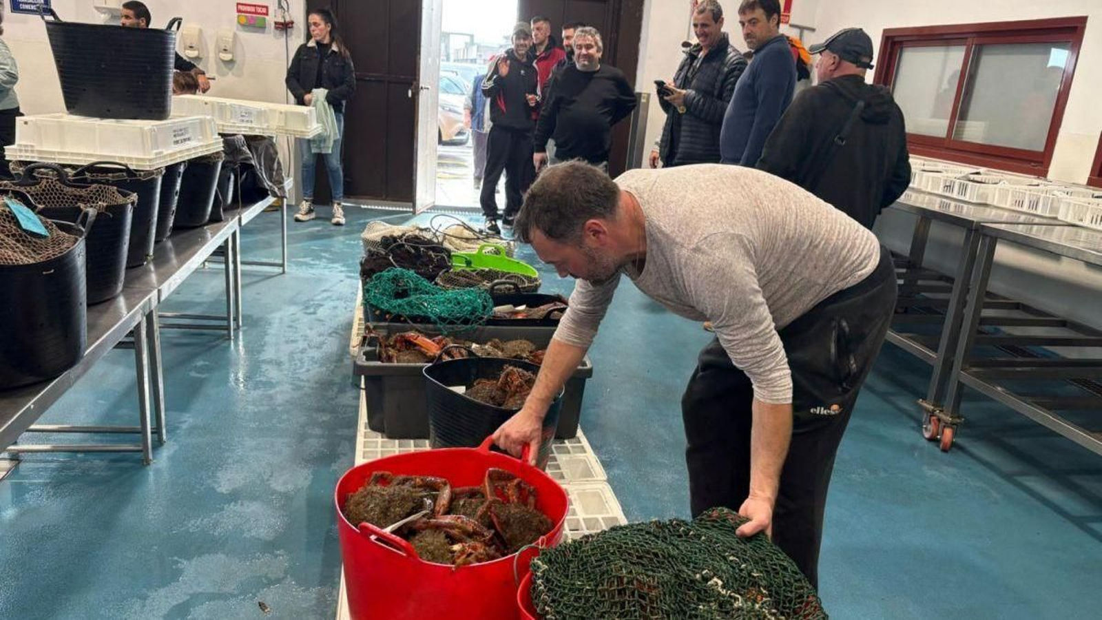 Lonja de la Cofradía de Pescadores ‘San Xosé’ de Cangas.