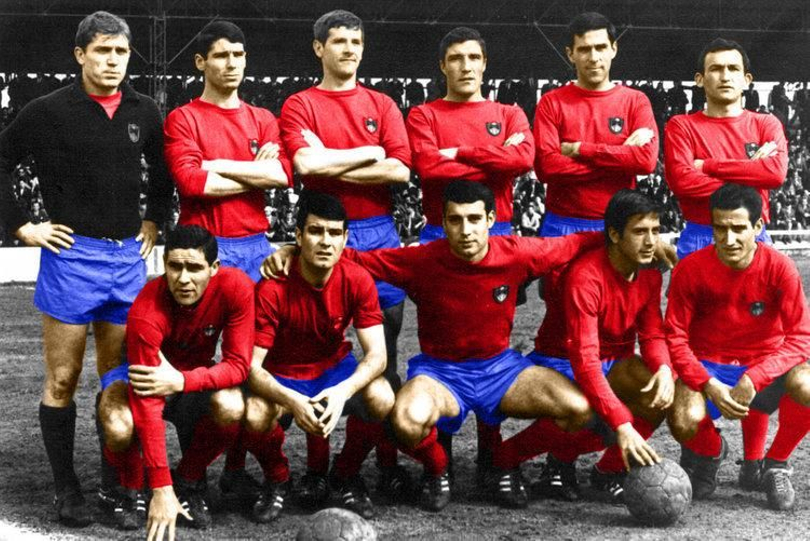 Alineación de CD Ourense en un partido de la temporada 67/68
