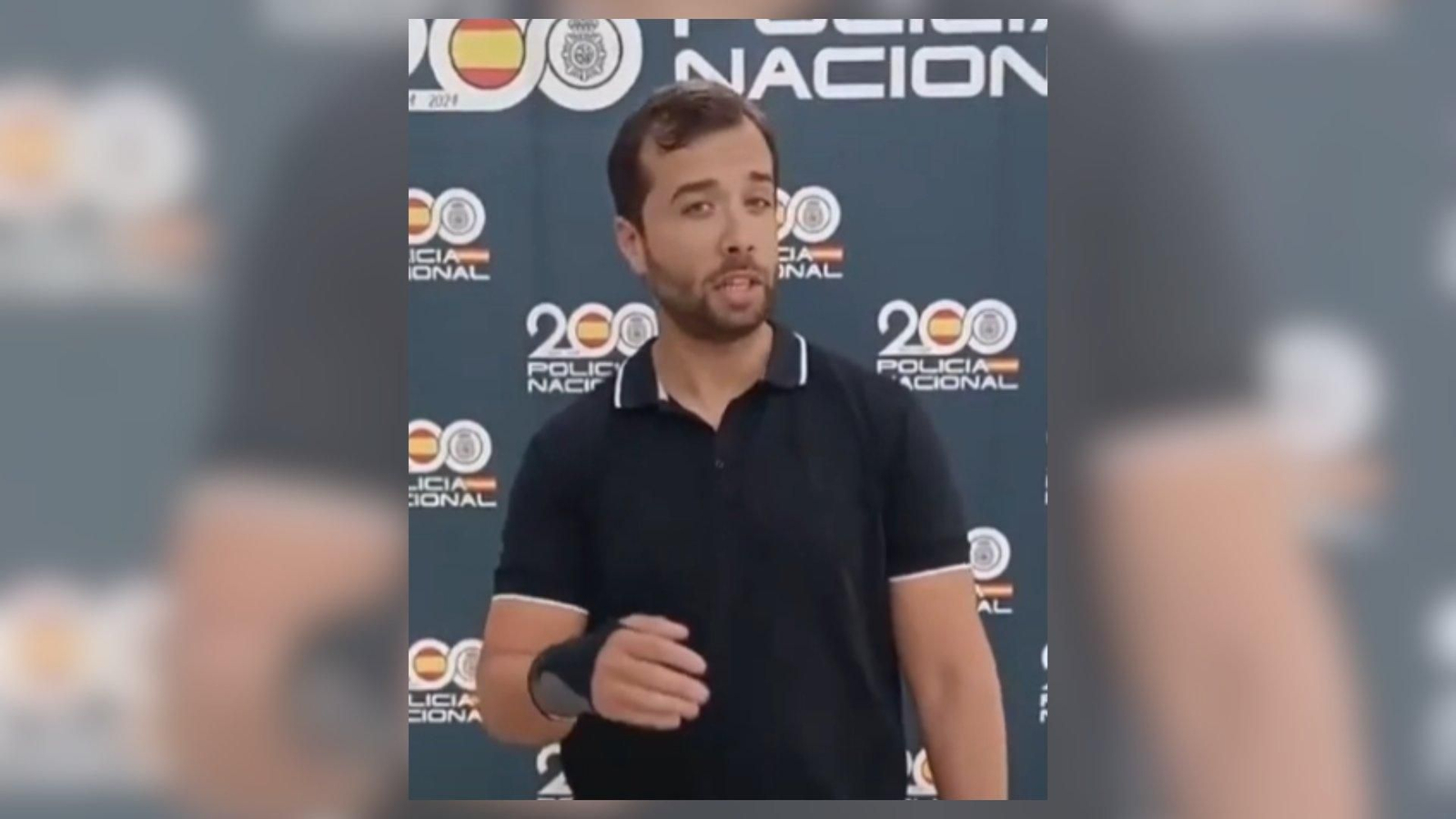 Policía que salvó a la familia. // Policía Nacional