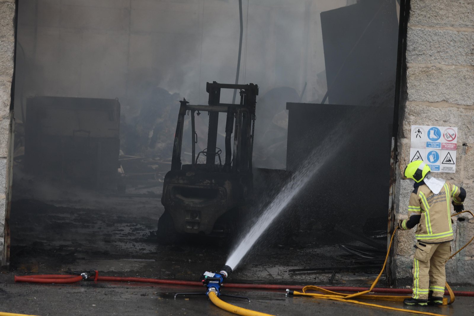 Incendio en Barbadás.