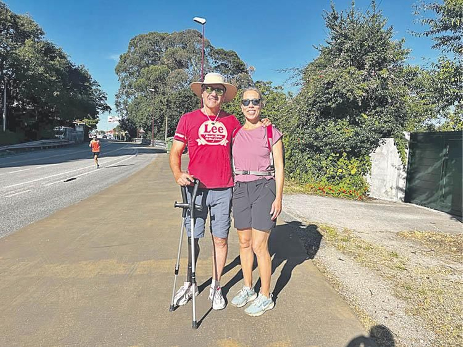 Una pareja de sevillanos con discapacidad física.