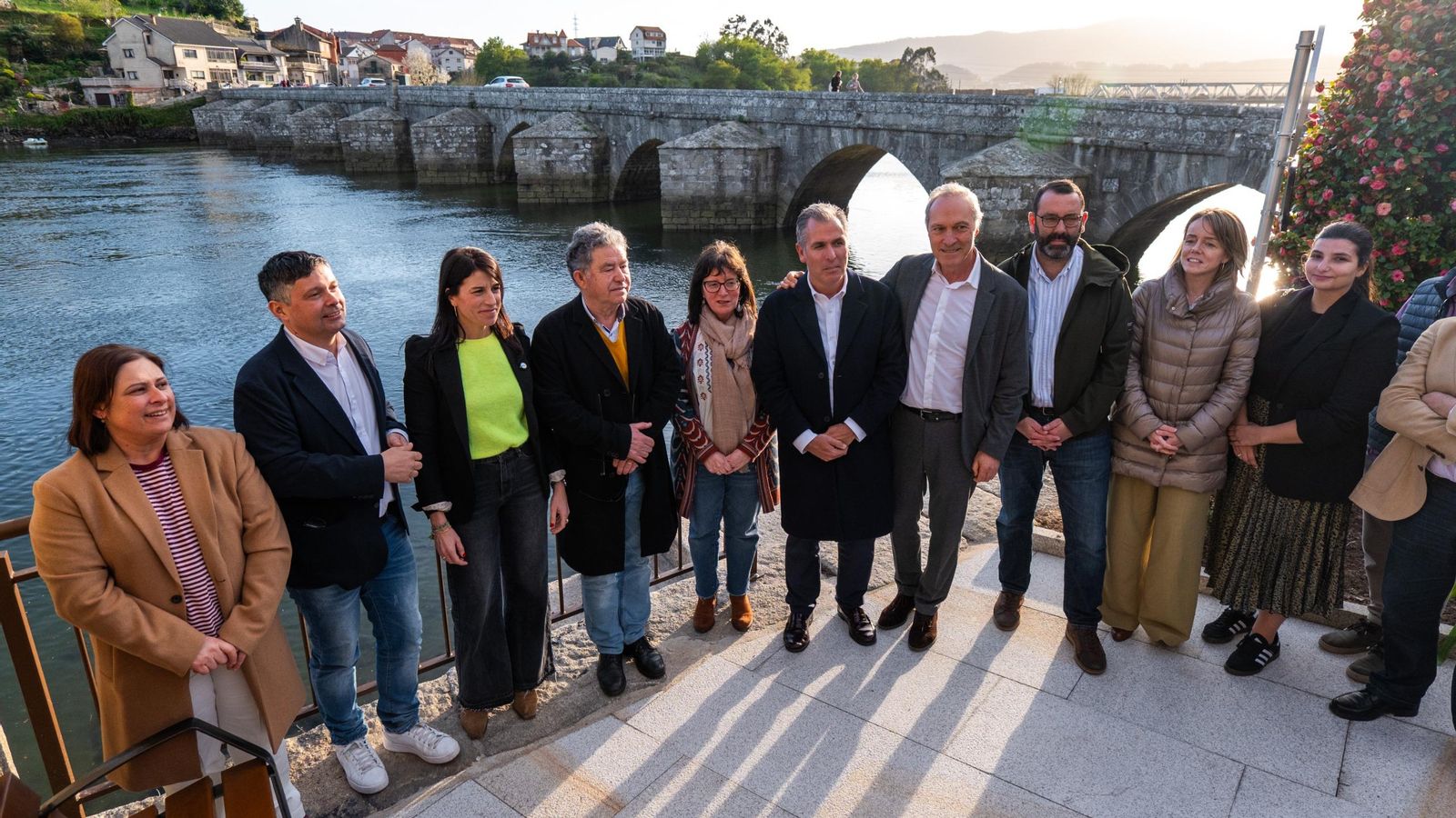El renovado puente que une Pontevedra y Soutomaior.