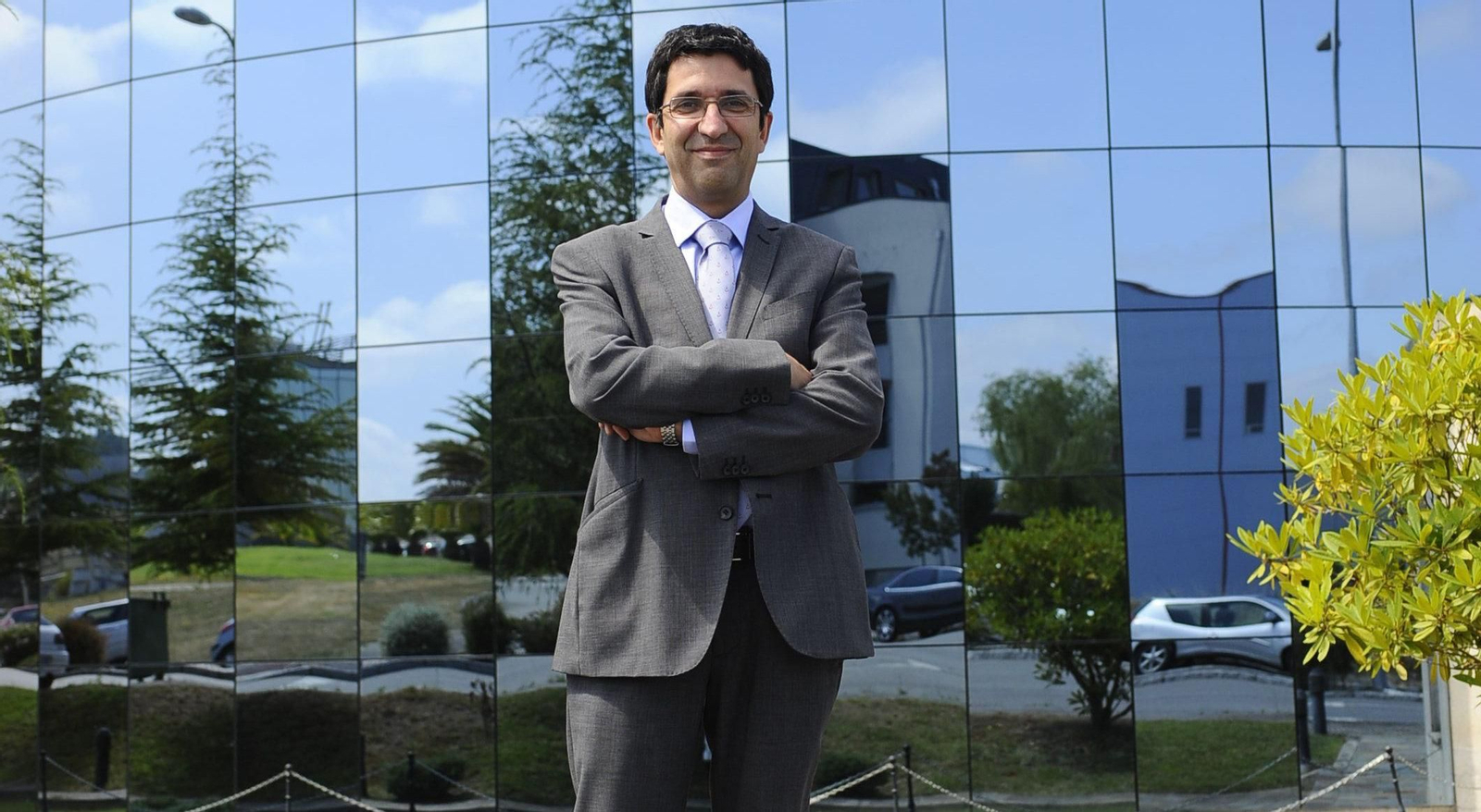 Javier Taibo es el director general  Egatel, instalada en el Parque Tecnológico de Galicia, en Ourense.