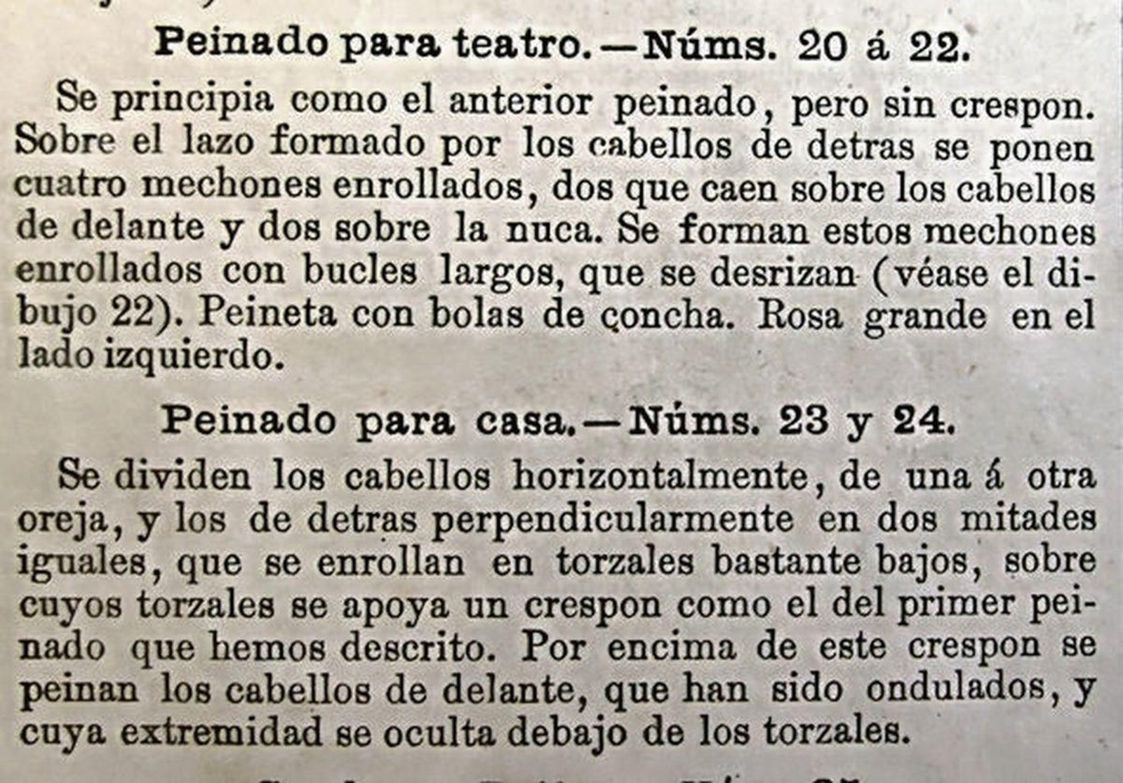 Consejos para estar bien peinada en casa y en el teatro.