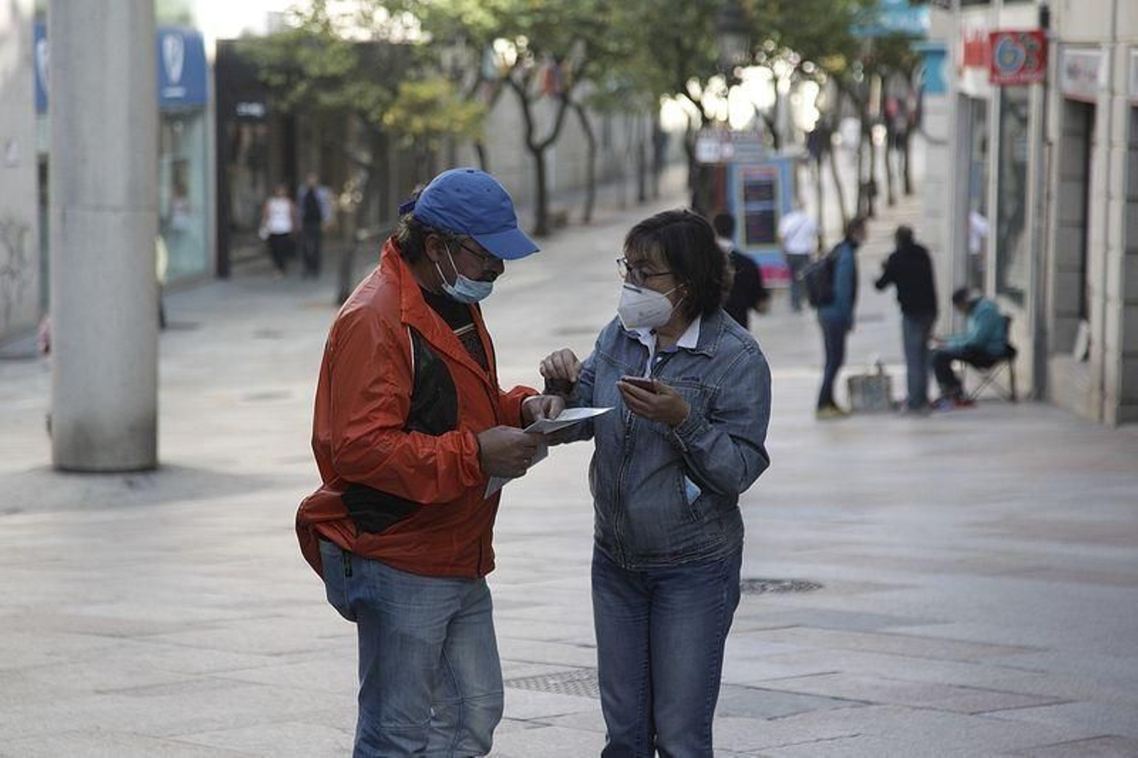 Turistas en Ourense este martes festivo