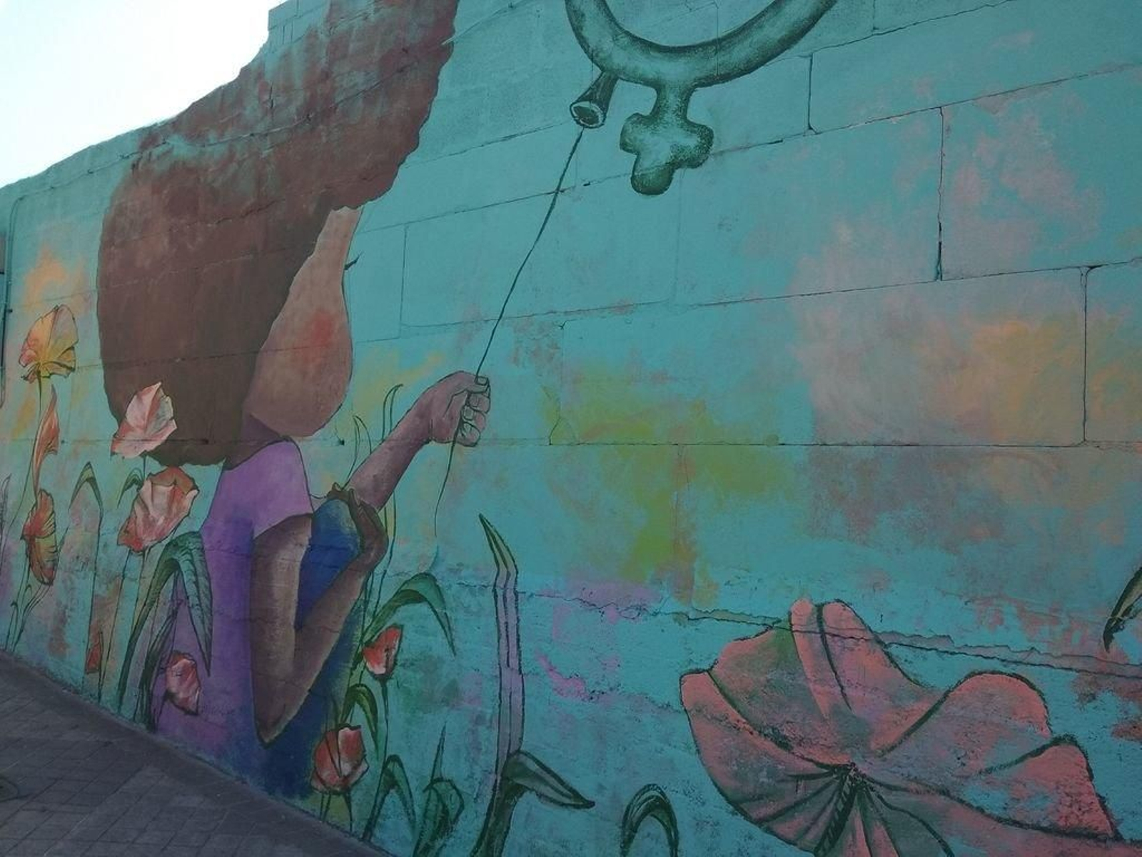 Uno de los detalles del mural.