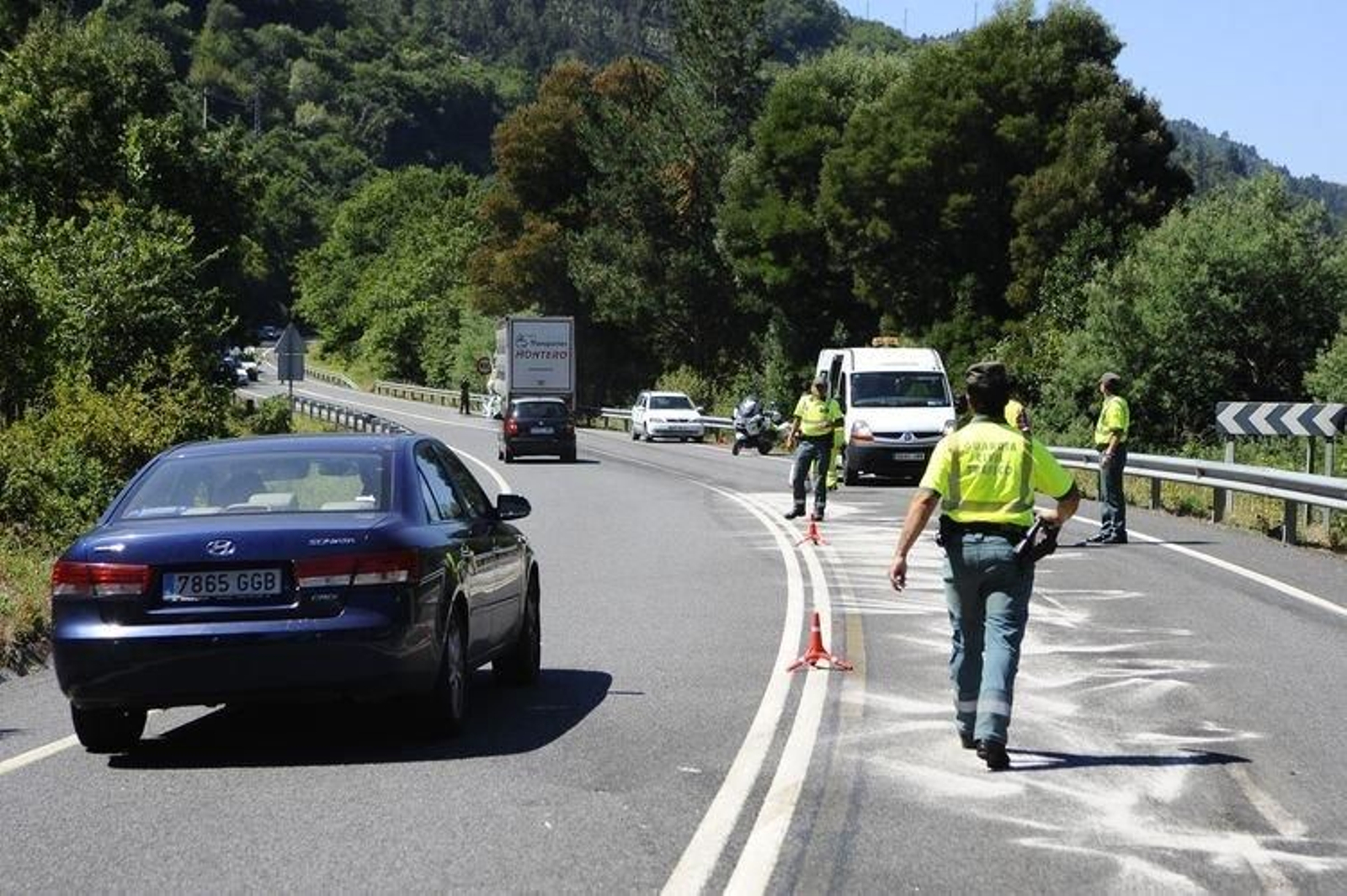 Accidente en Nogueira de Ramuín