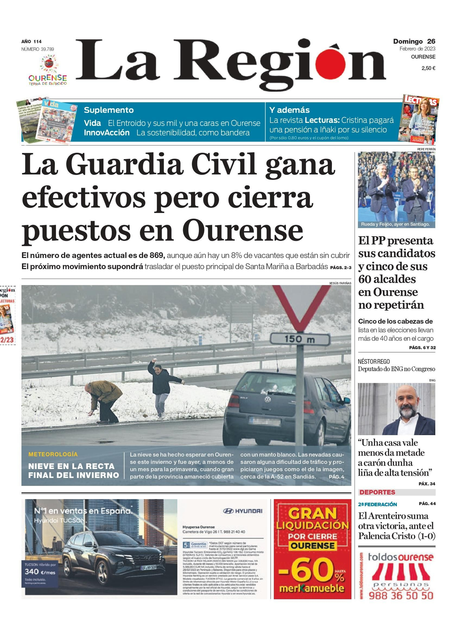Portada del domingo.