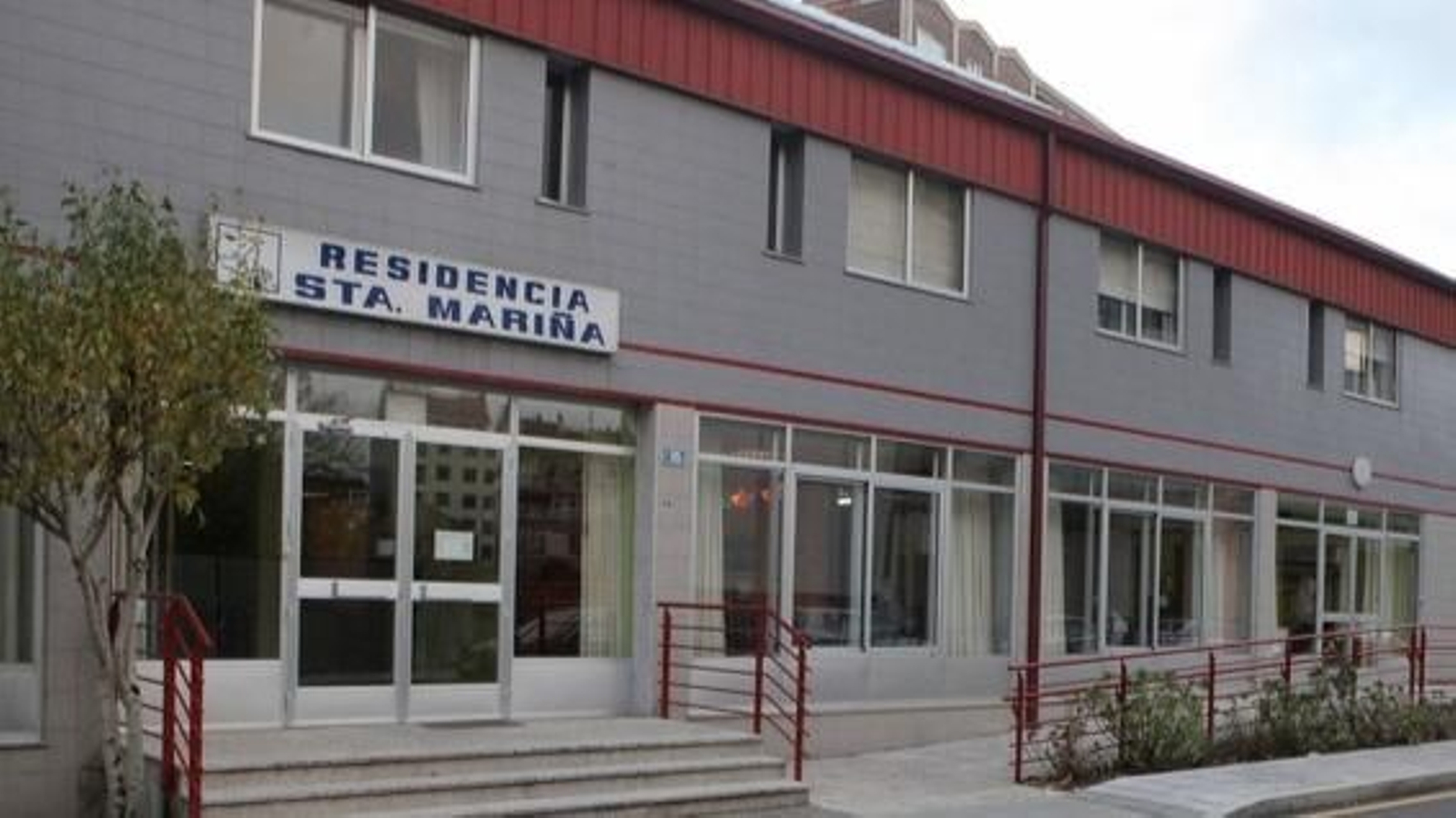Entrada de la residencia Santa Mariña de Xinzo (ARCHIVO).
