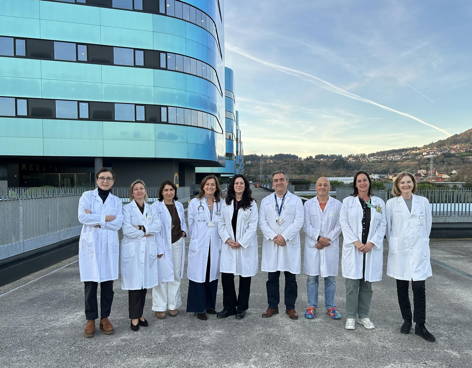 En la imagen, facultativos de Otorrino, Alergología y Neumología.