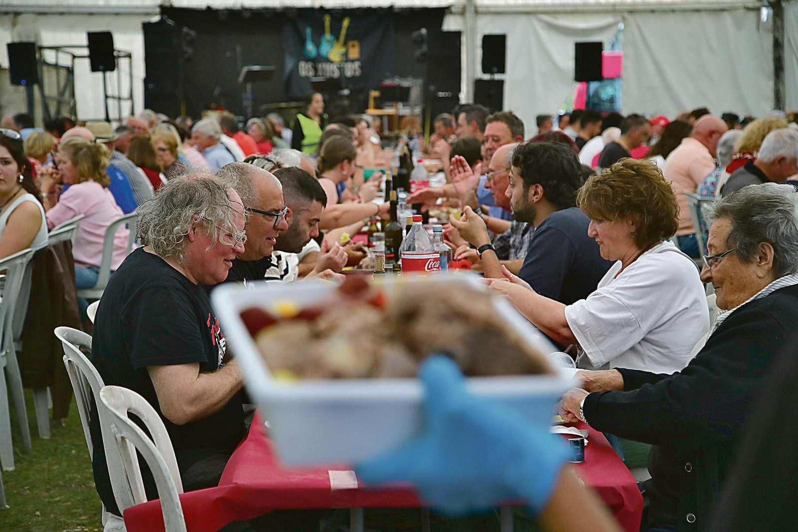 La empanada y el cocido no quitaron el protagonismo a la “carne ao caldeiro”.