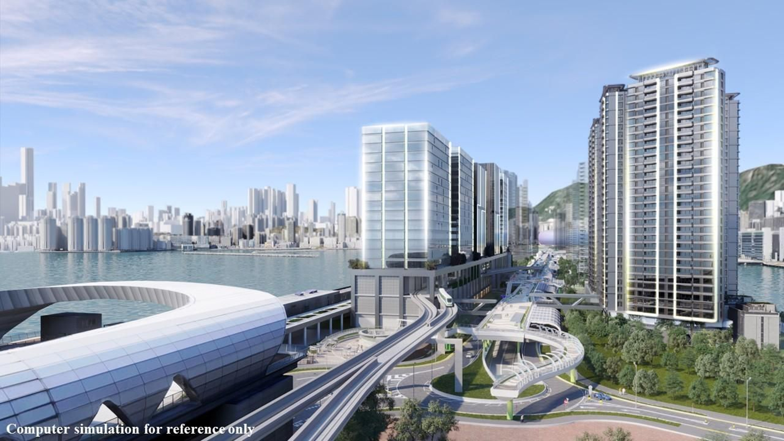Render oficial del futuro sistema verde de transporte