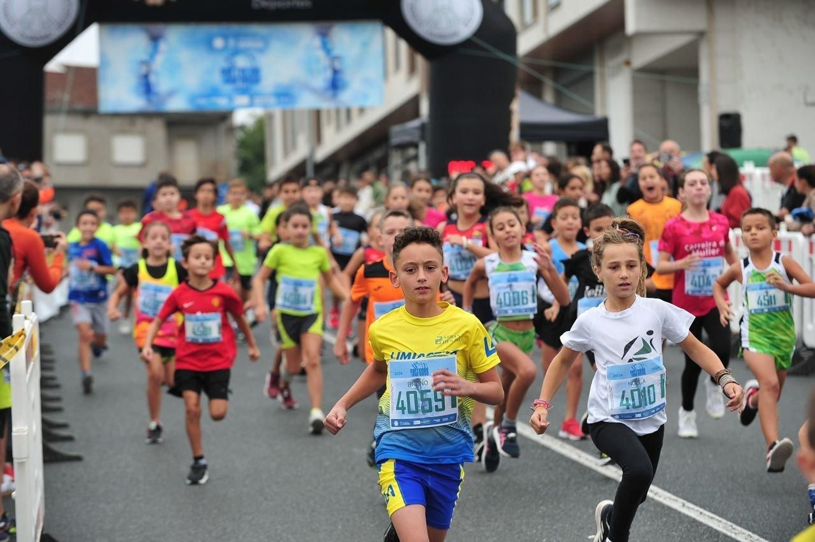 Salida de una de las pruebas del domingo