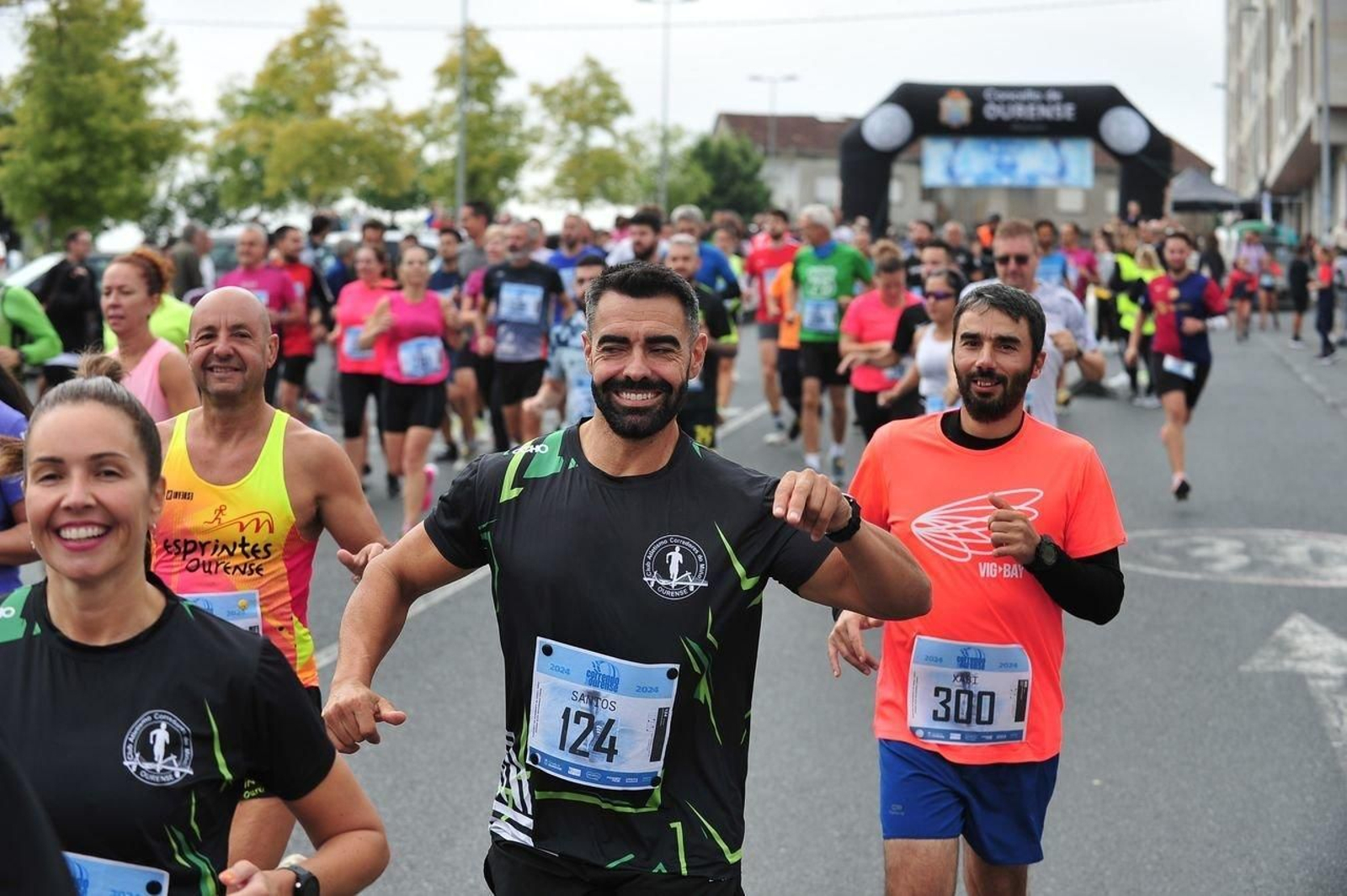 Sonrisas durante la carrera