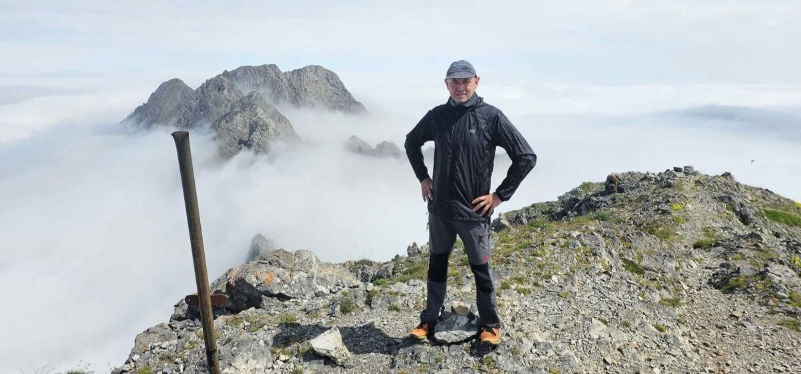 José Manuel en Peña Ubiña, León.