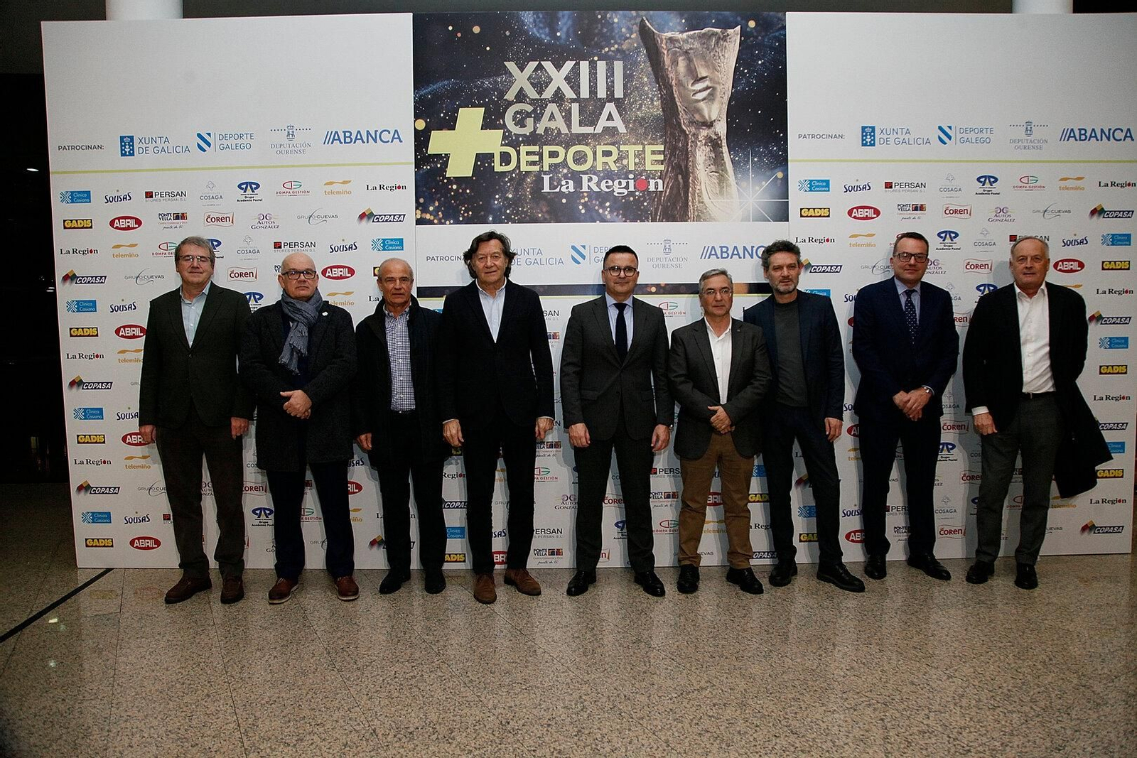 Autoridades y miembros del jurado de los XXIII Premios +Deporte La Región.