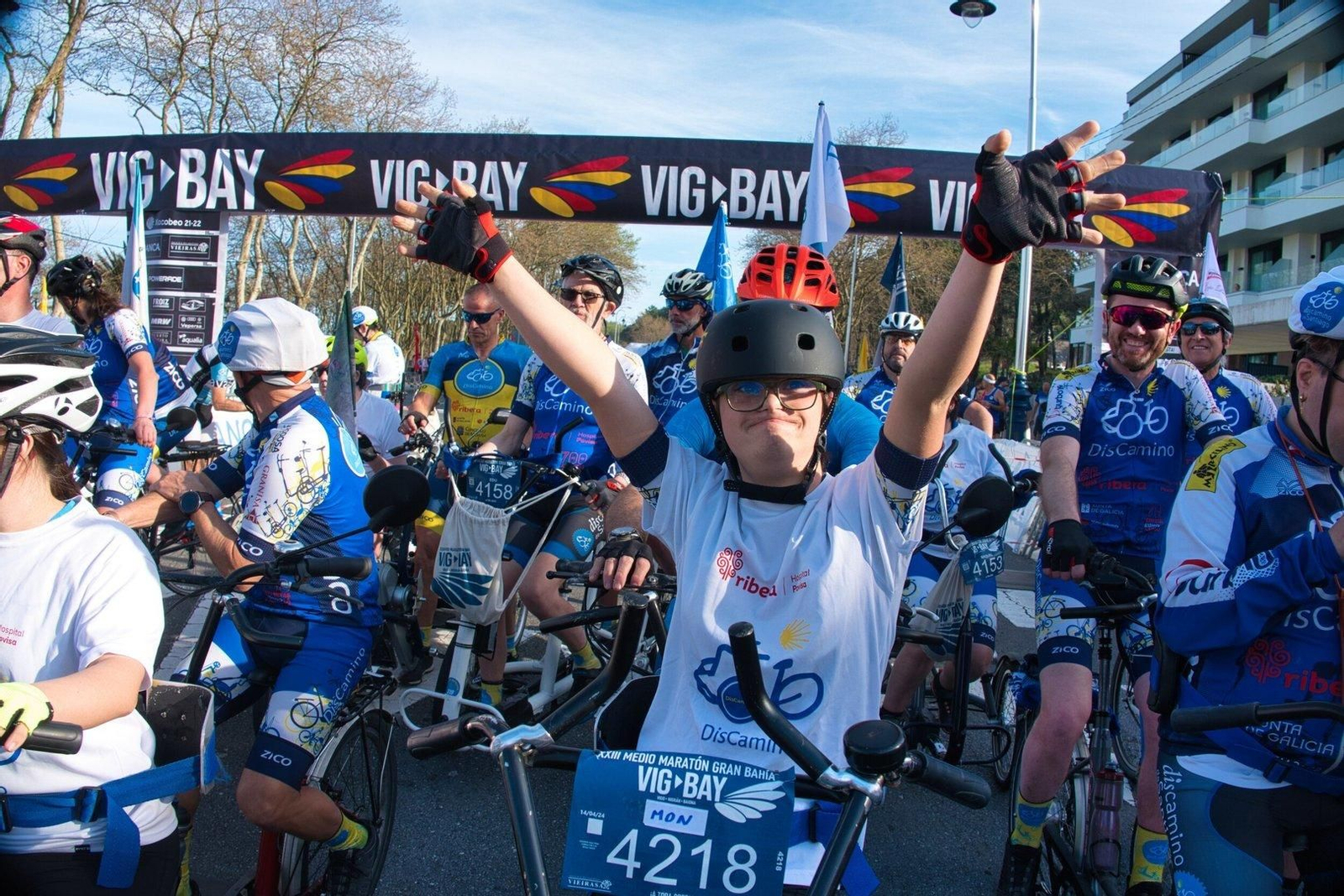 Participantes de Discamino en la Vig-Bay 2024.