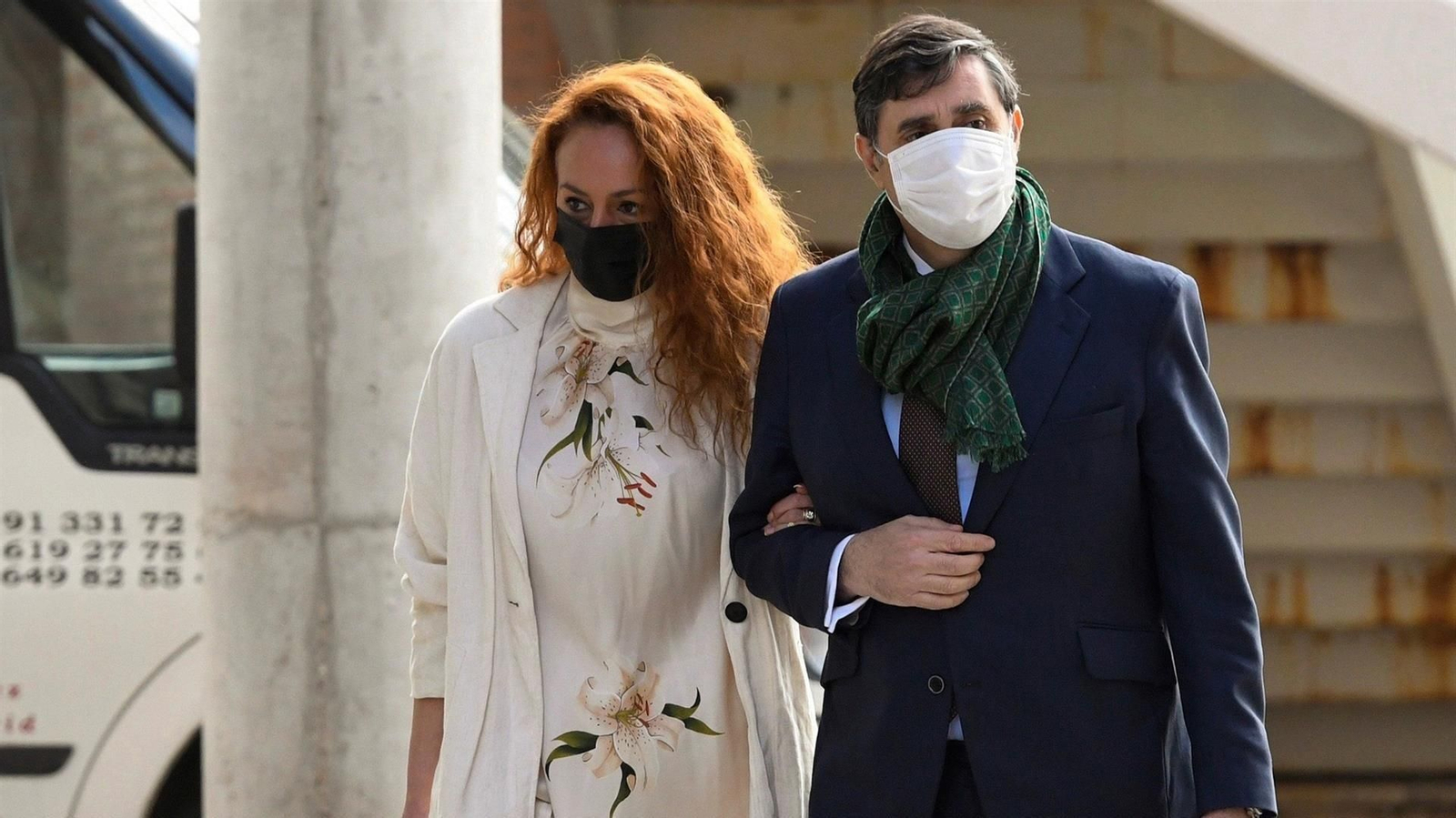 Rocío Carrasco, durante su entrada al juzgado.