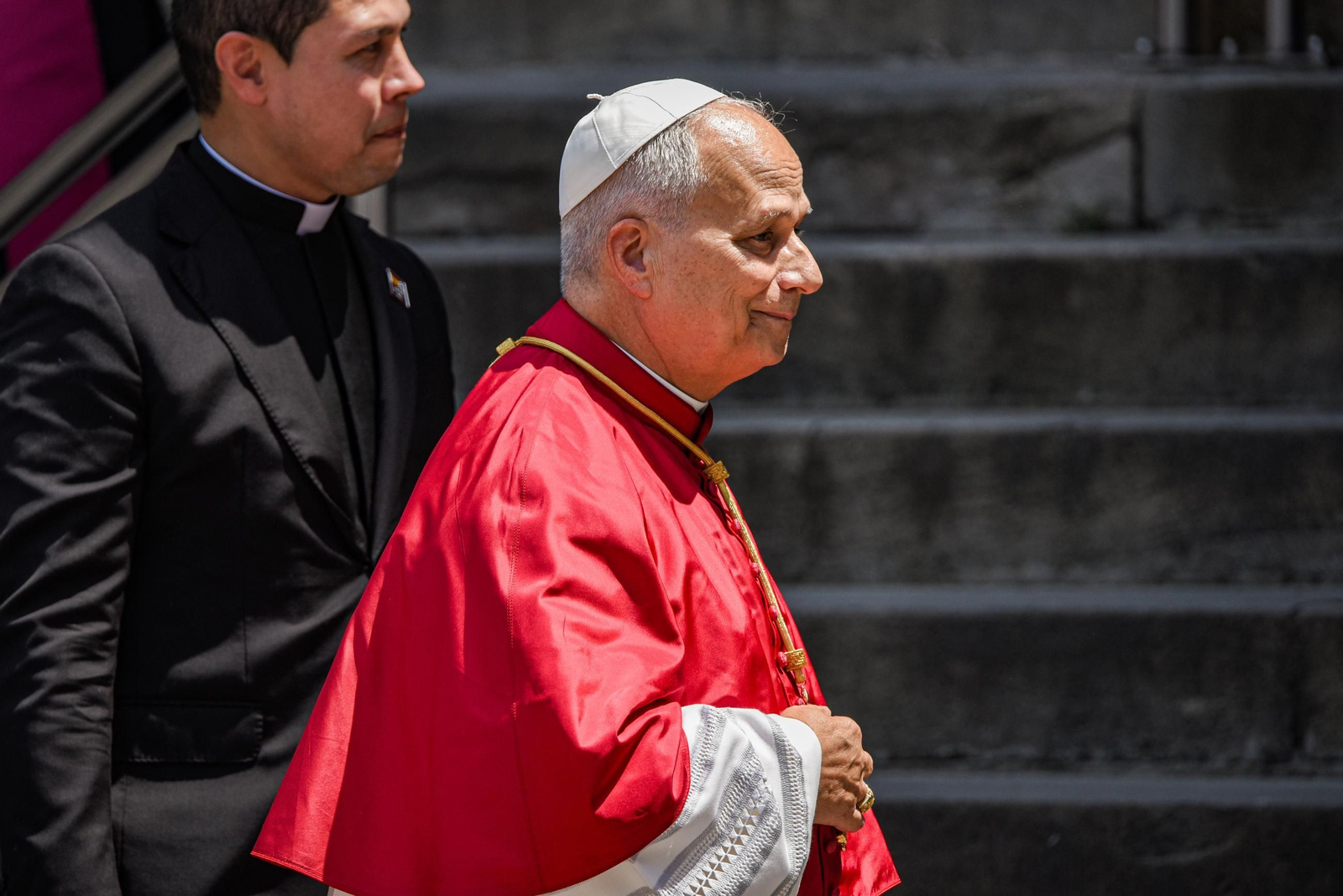 Galería | Cuarta jornada del papa León XIV en Barcelona, así lo acogieron en la catedral
