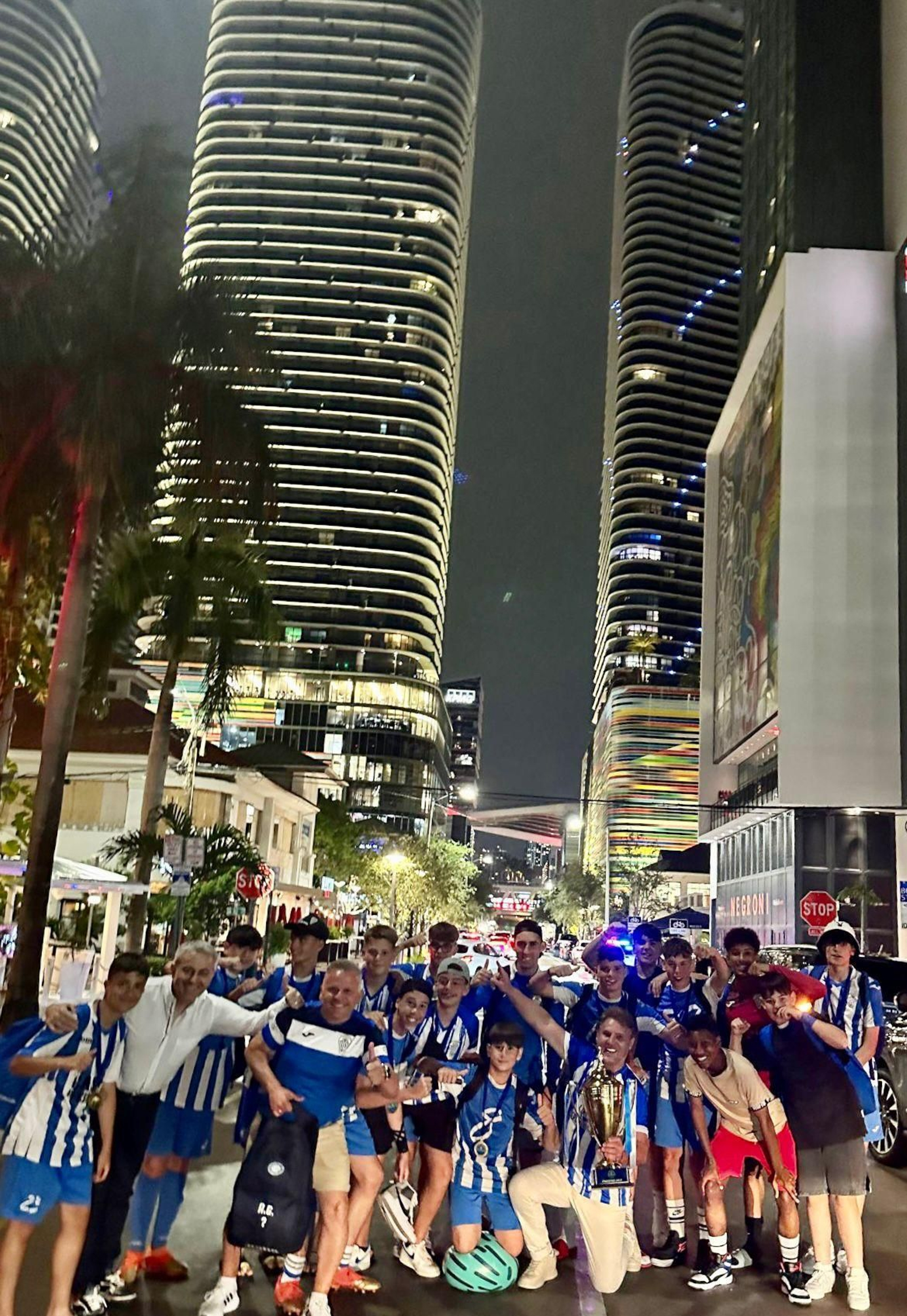 El cadete del UDJ de Almeiras de A Coruña en Miami