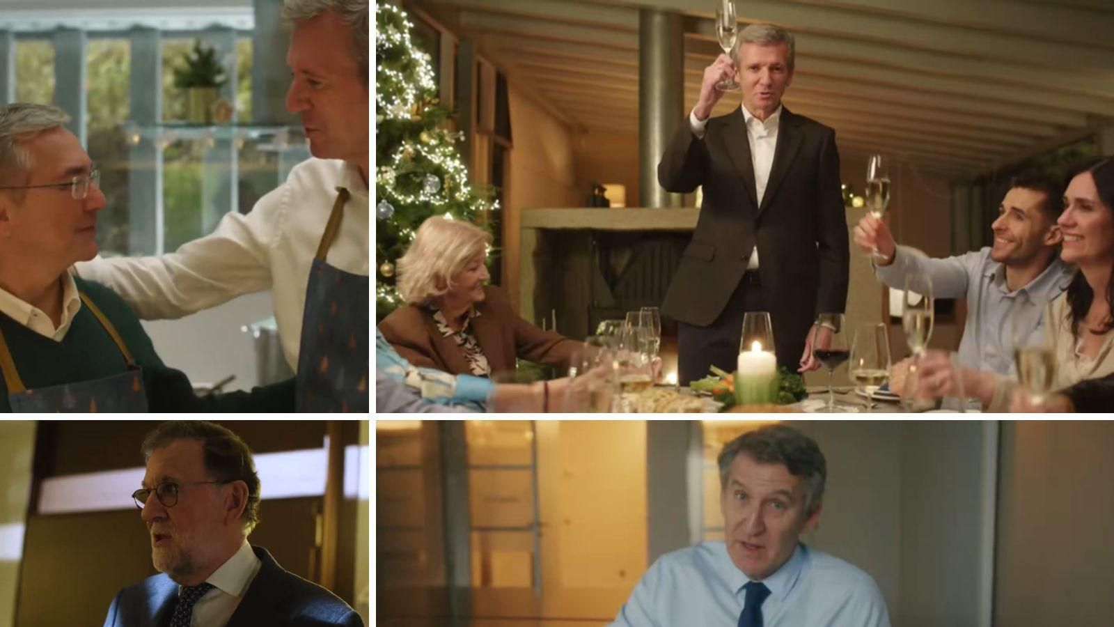 Fragmentos de la felicitación de Navidad de Alfonso Rueda