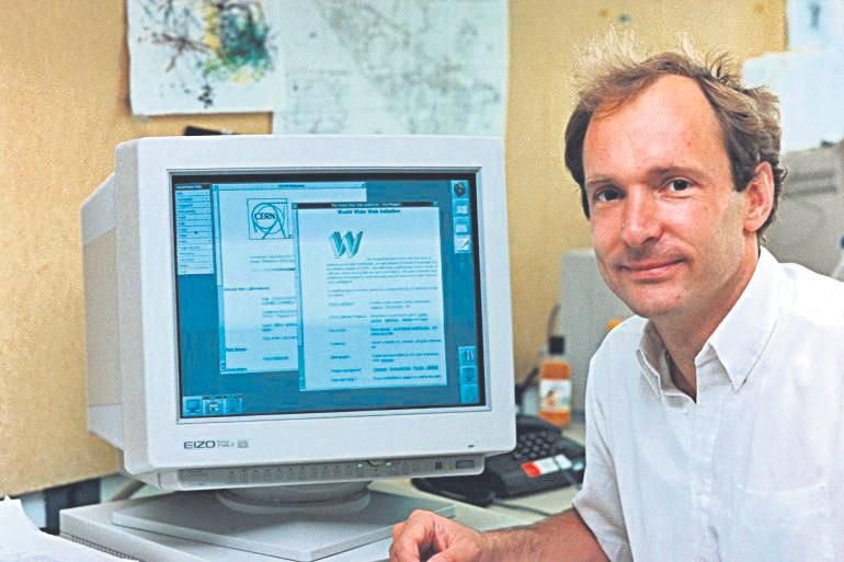 Tim Berners-Lee, creador de la primera página web.