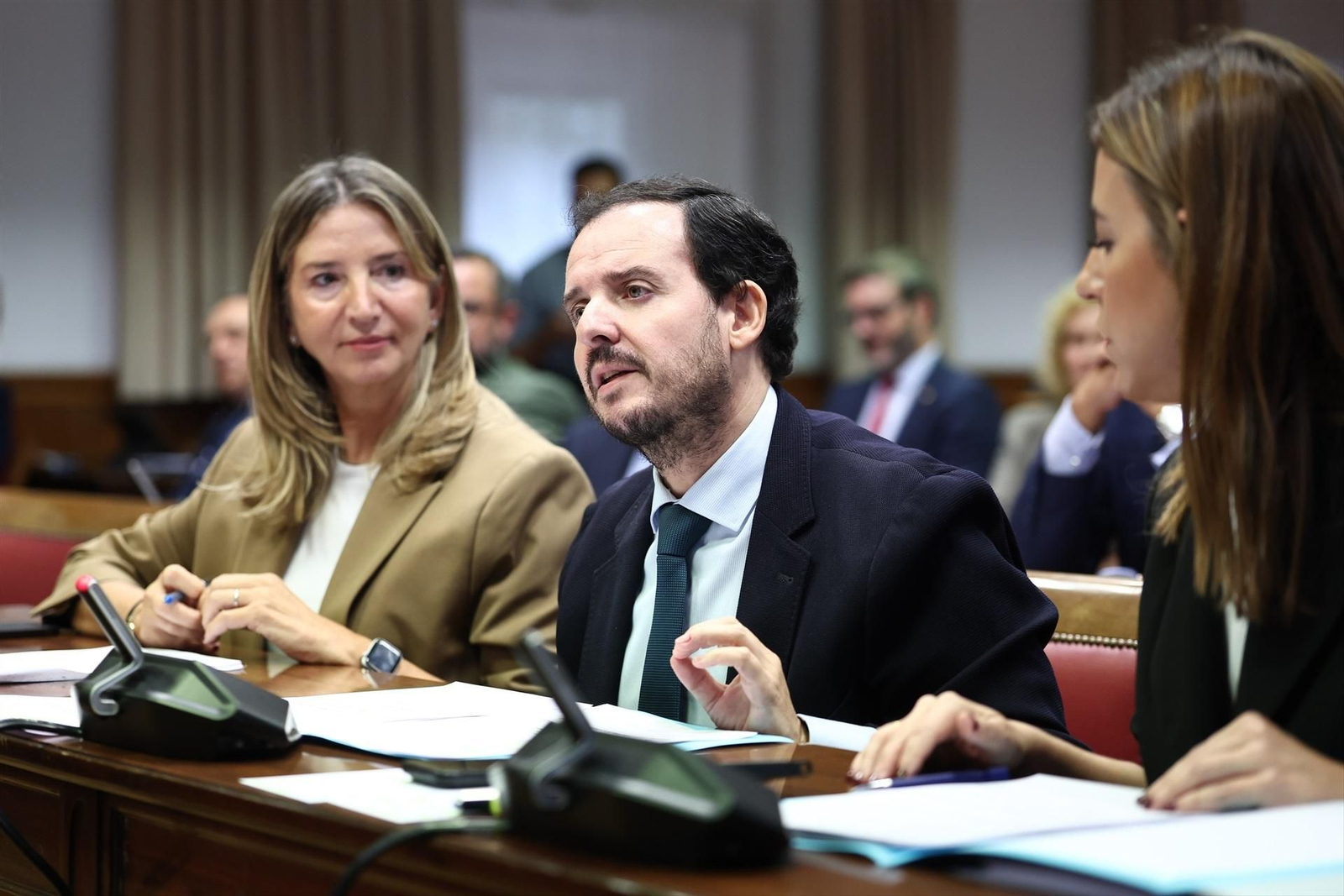 El senador del PP Alejo Joaquín Miranda durante la Comisión de Investigación.