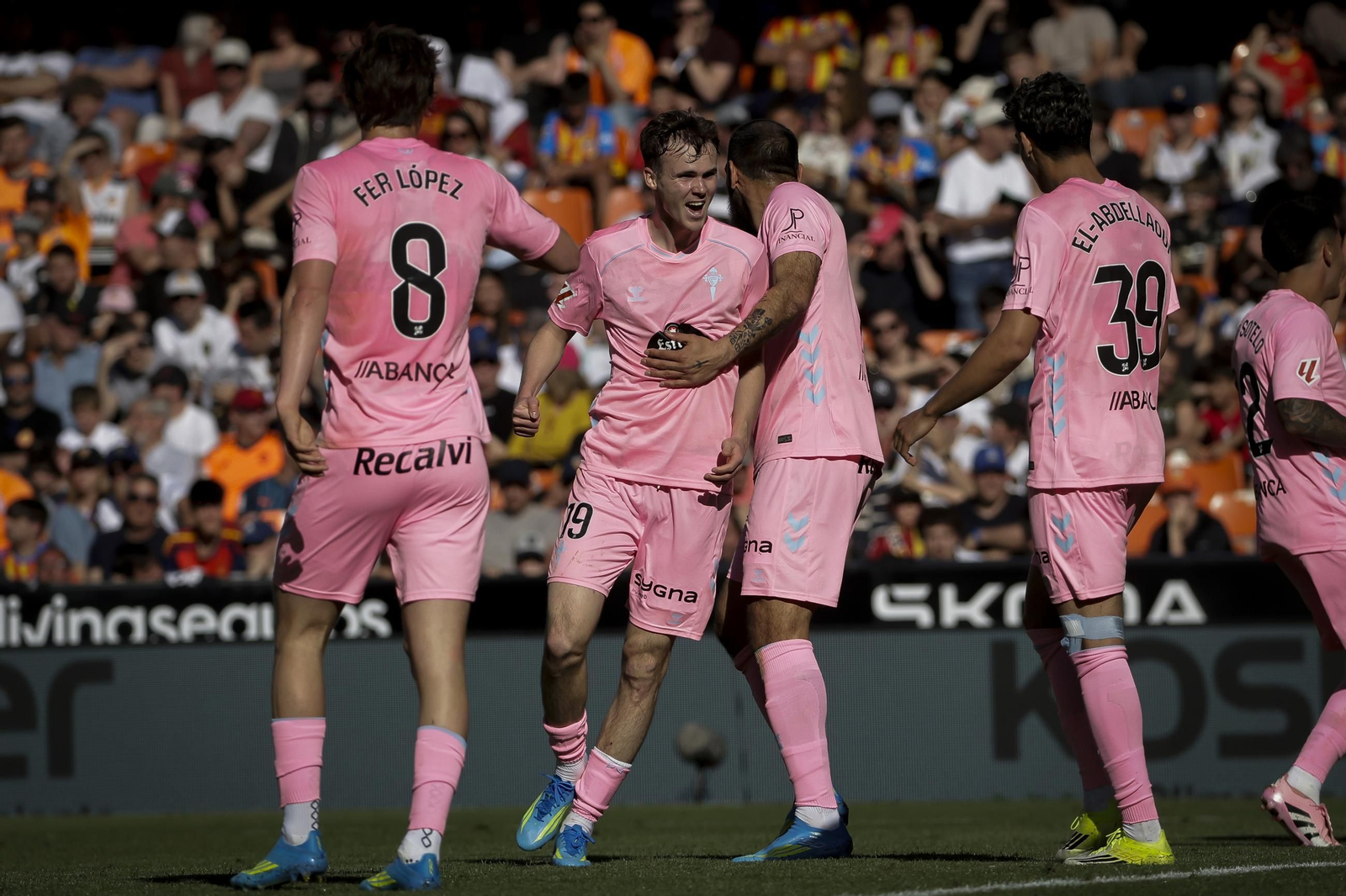 El Celta alcanzó el pasado domingo en Valencia los 44 puntos, cifra con la que ningún equipo ha descendido.