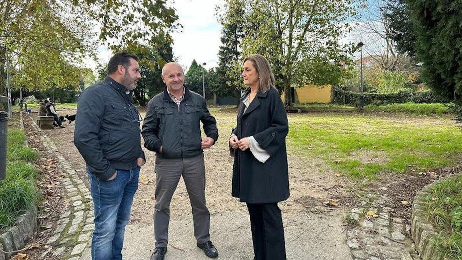 Luisa Sánchez visitó ayer la zona.