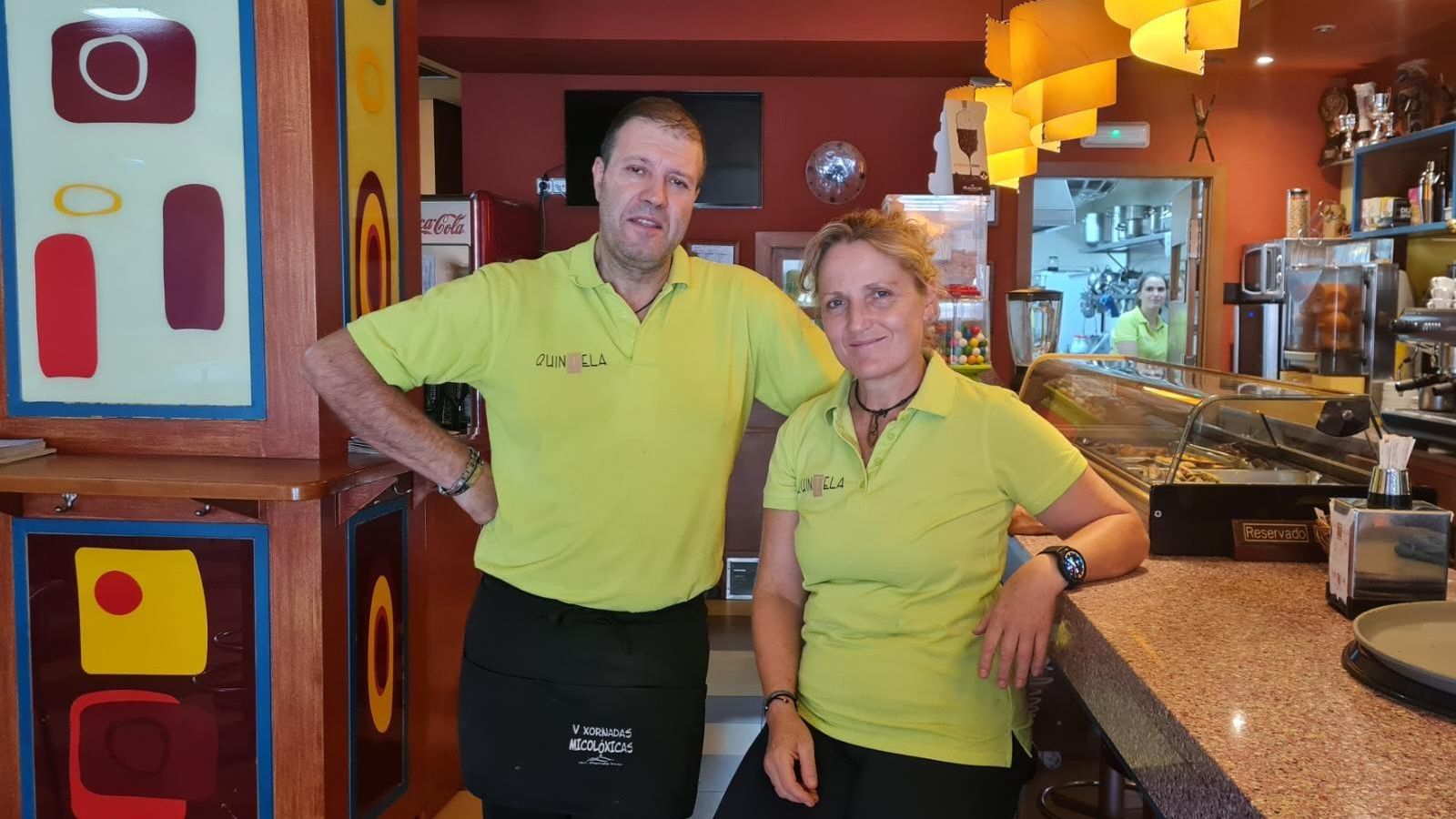 Jaime y Conchi de cafetería Quintela.