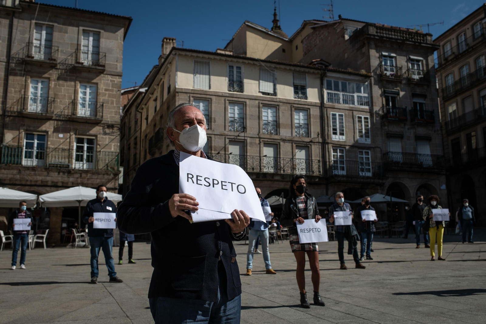 Concentración de protesta trabajadores del concello.