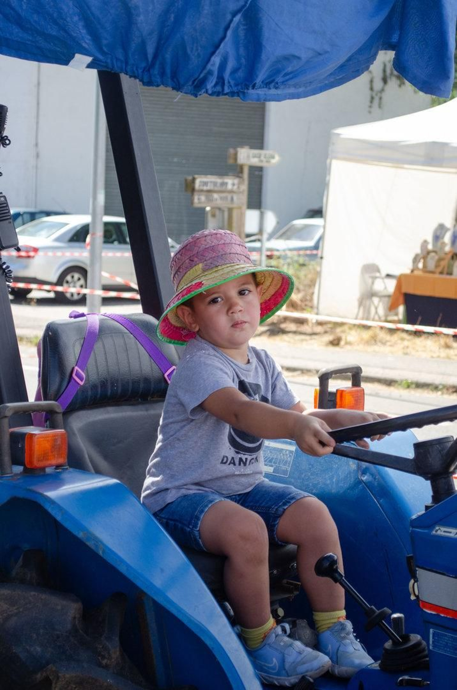 Uno de los más jóvenes en la romería