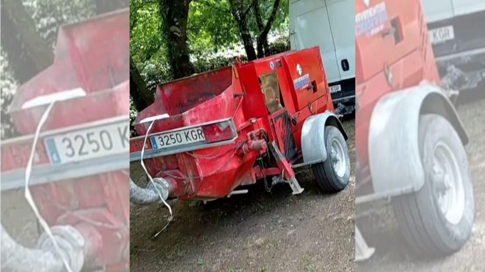 Bomba de hormigón estática marca Comanche, modelo Arnabat BH-SM.