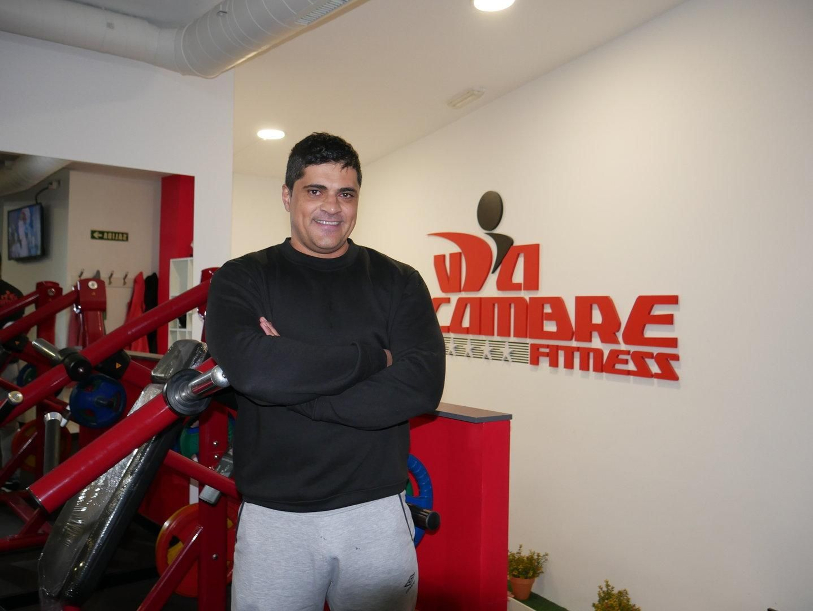 Roberto Norbiato en su gimnasio de Ourense.