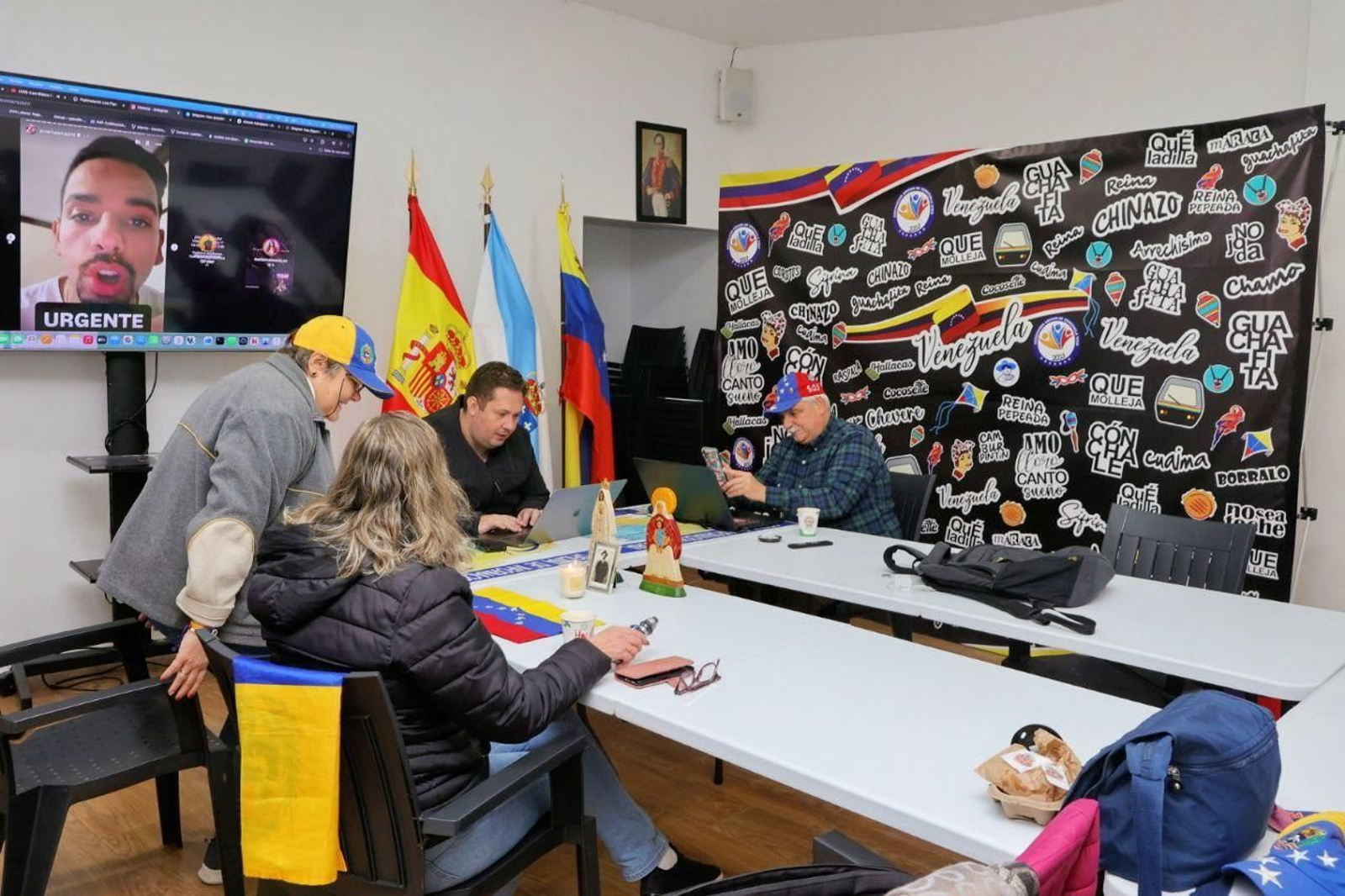 Reunión de la Asociación de Amigos de Venezuela en Vigo.