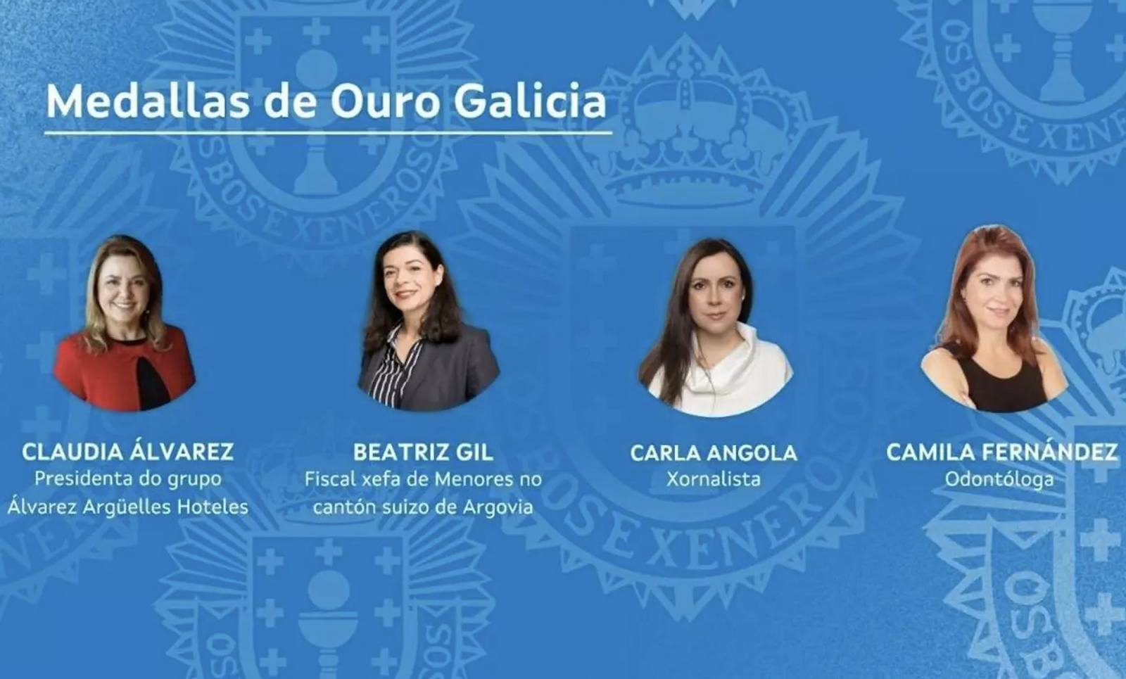Las cuatro mujeres premiadas con las Medallas de Galicia