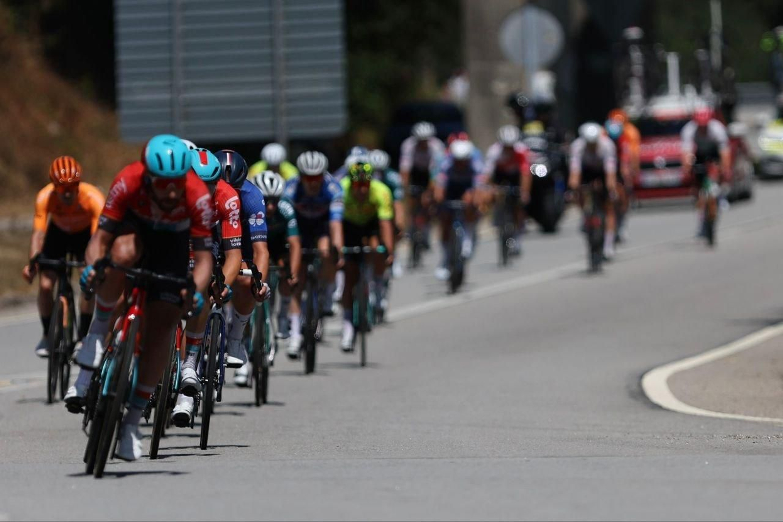 Participantes en la décima etapa de La Vuelta a España.