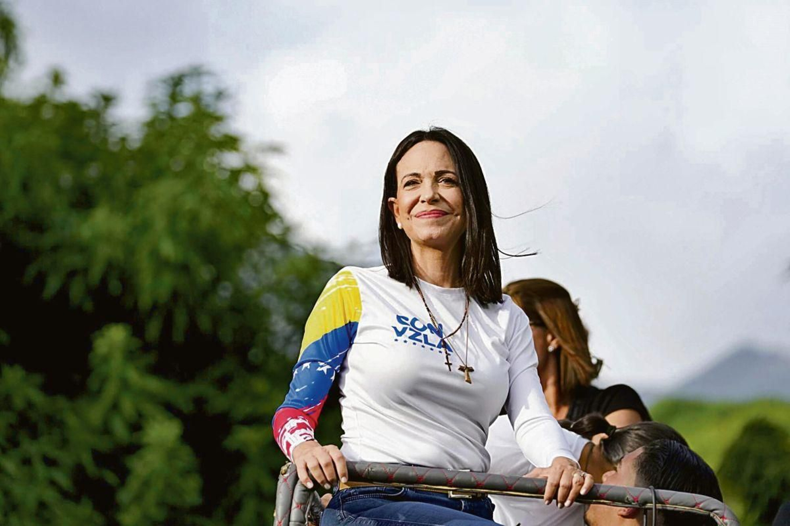 La Premio Nobel de la Paz y líder opositora venezolana, María Corina Machado.