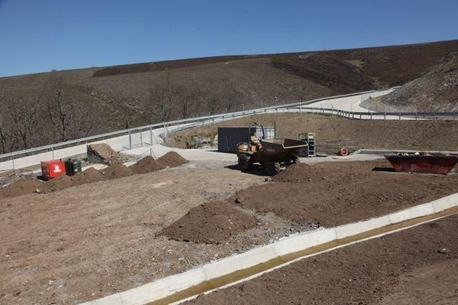 Estado de las obras en el tramo de entrada a la provincia.