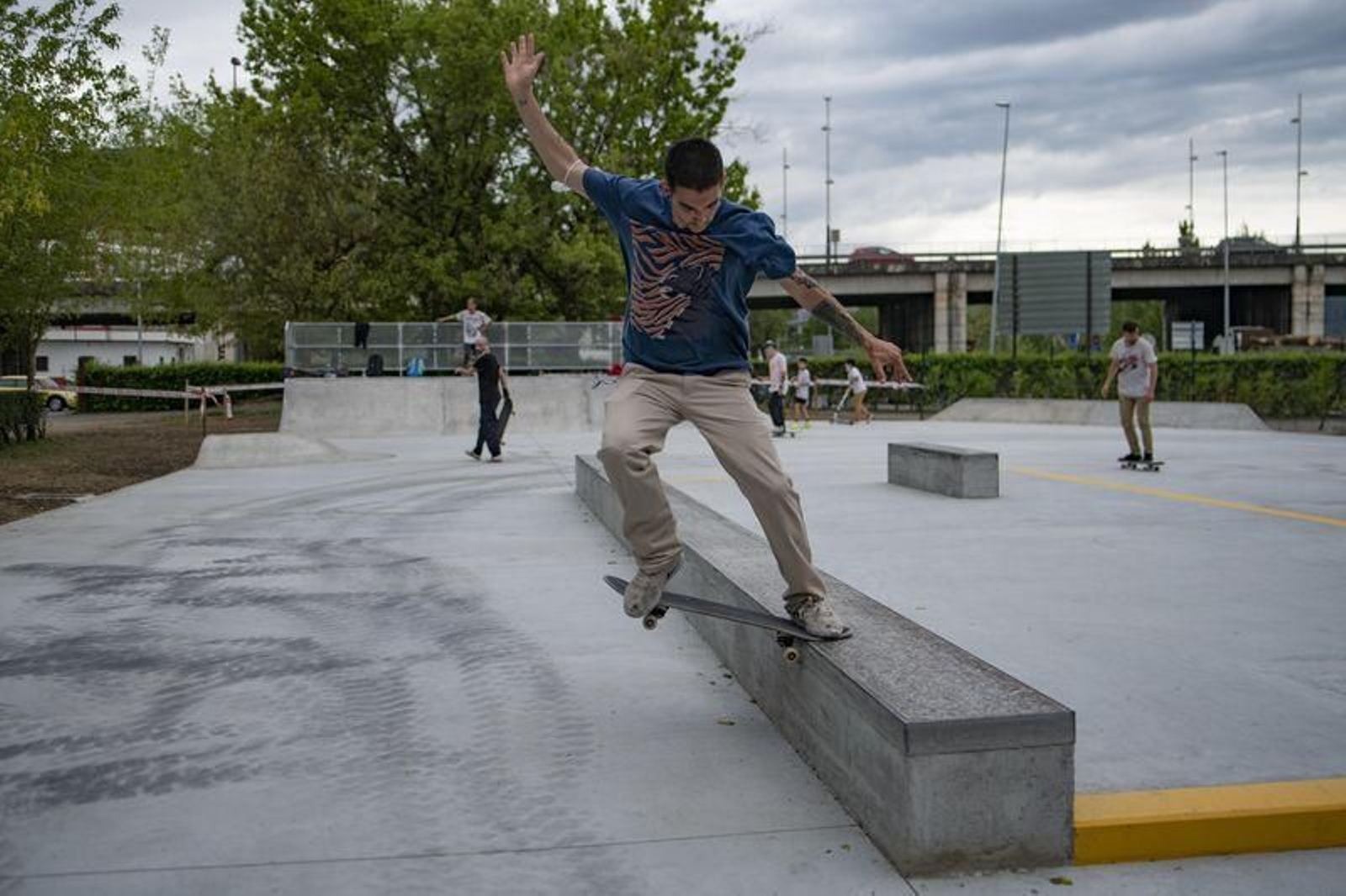 Skaters en O Couto (XESÚS FARIÑAS).