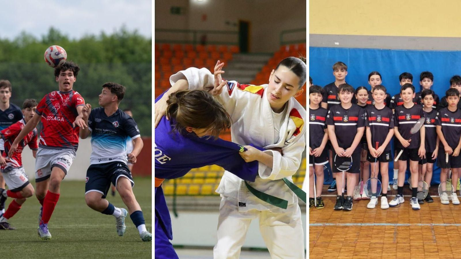 El Fútbol, judo y bádminton ourensano disfrutan de la Copa Diputación.