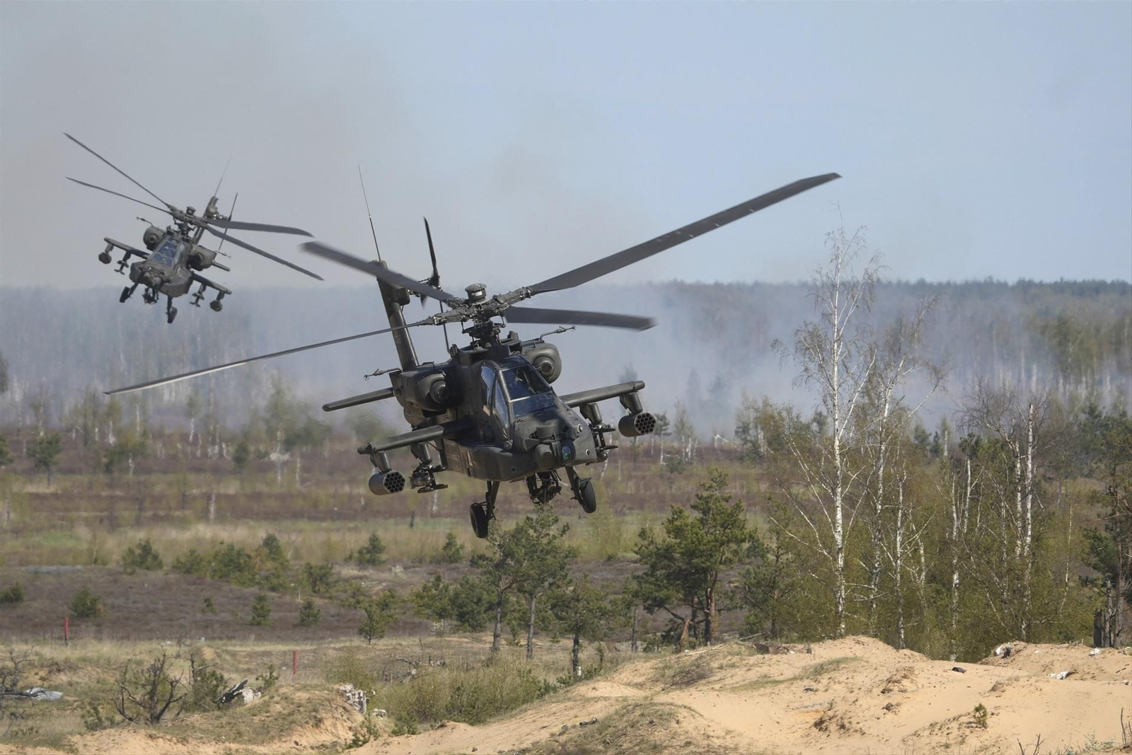 Imagen de archivo de helicópteros militares