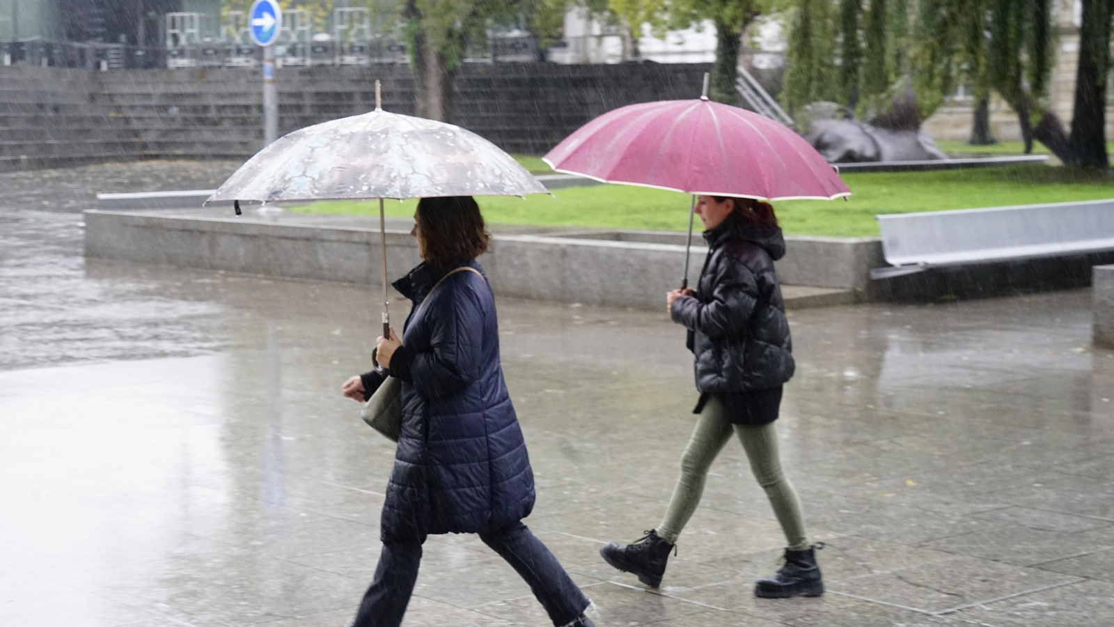 Las lluvias han sido abundantes estos días en Vigo // J.V. Landín