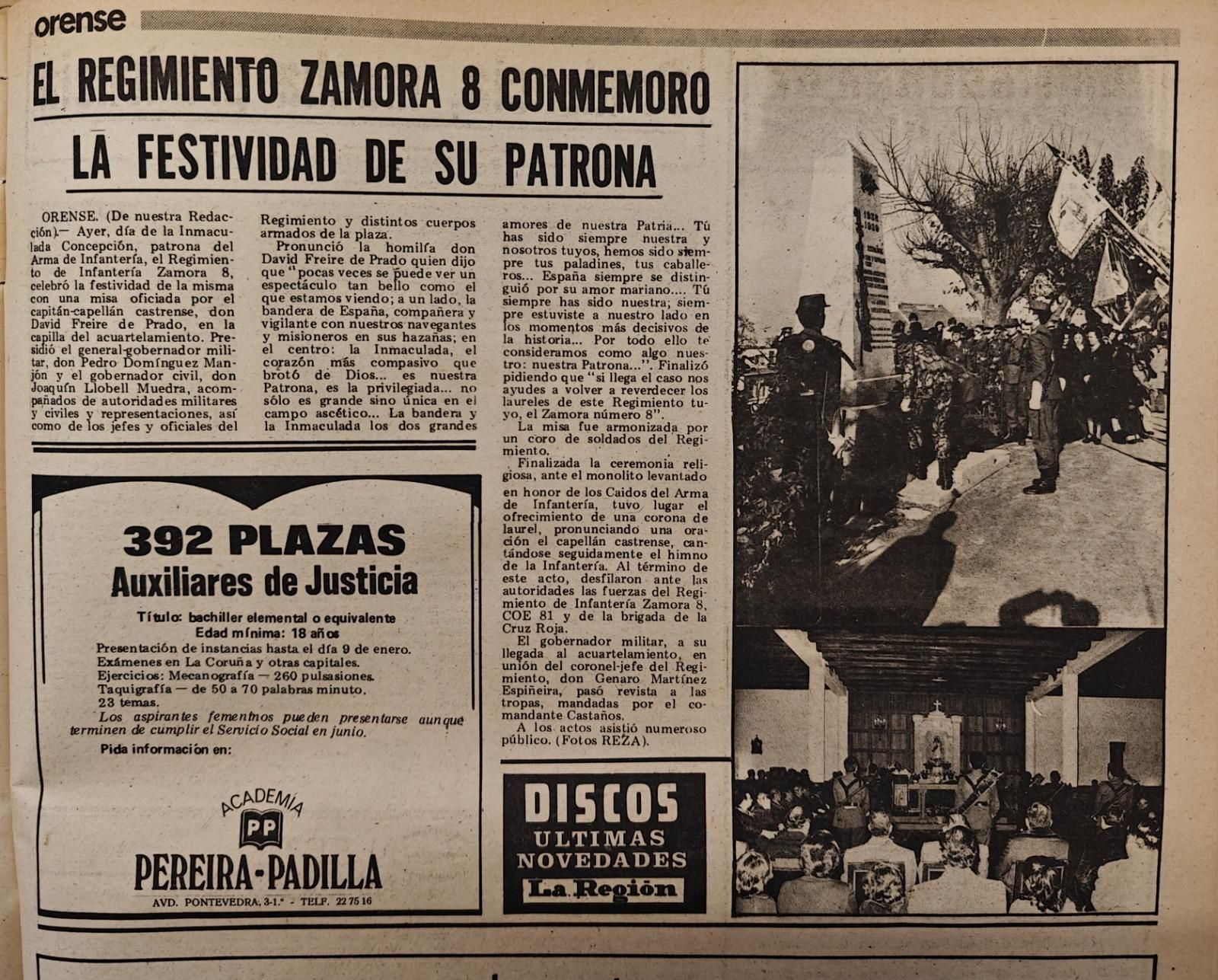 Imagen del periódico de la fecha