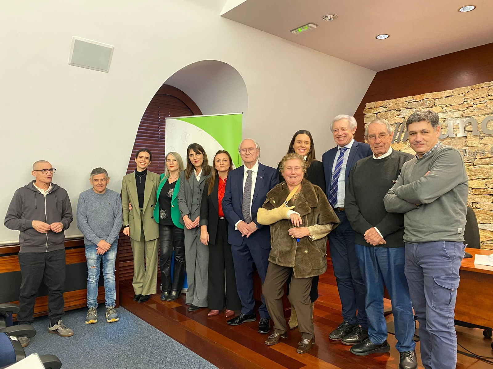 Miembros del Patronato de la Fundación Sálvora en un acto reciente.