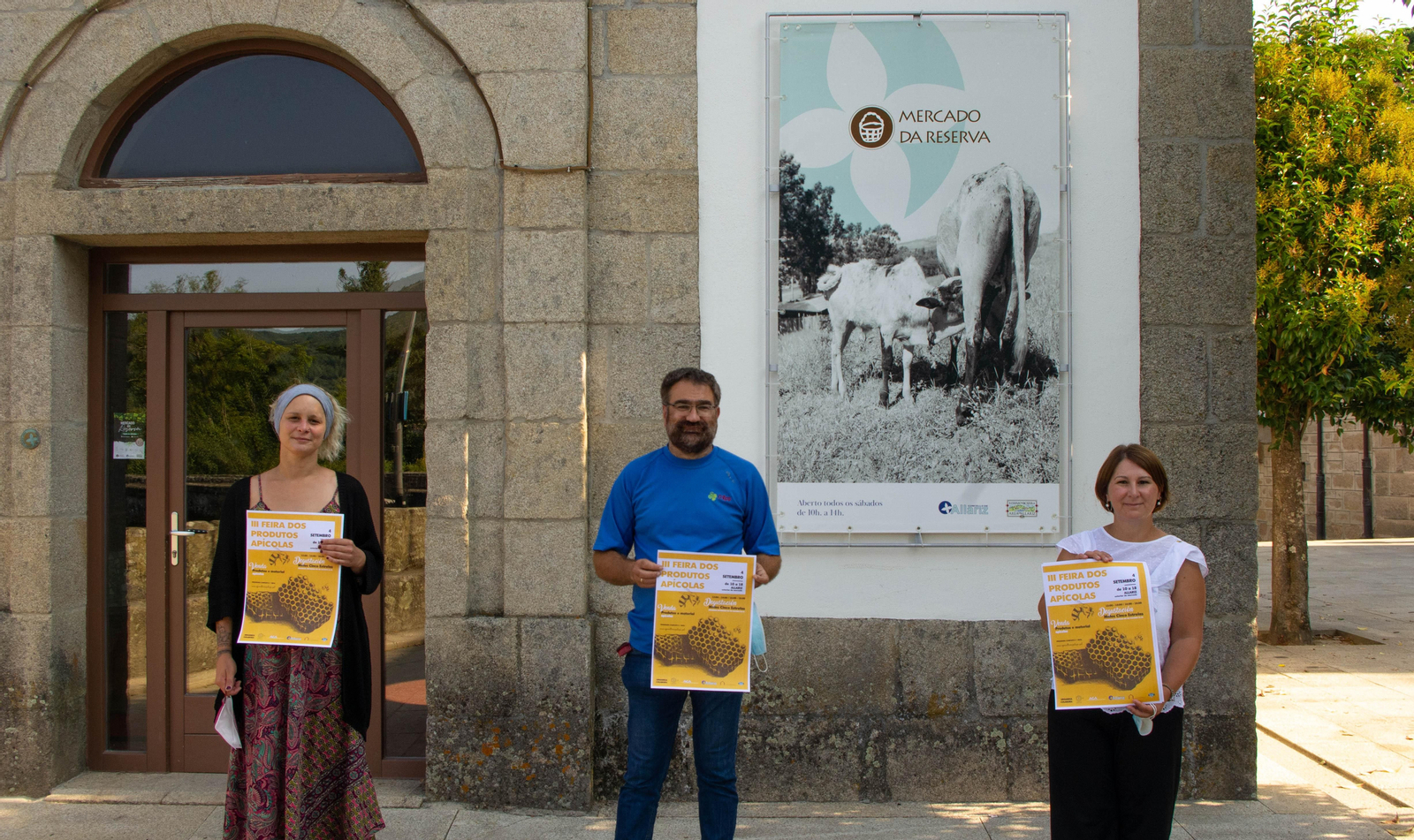 Noela Torres, Bernardo Varela e María López.