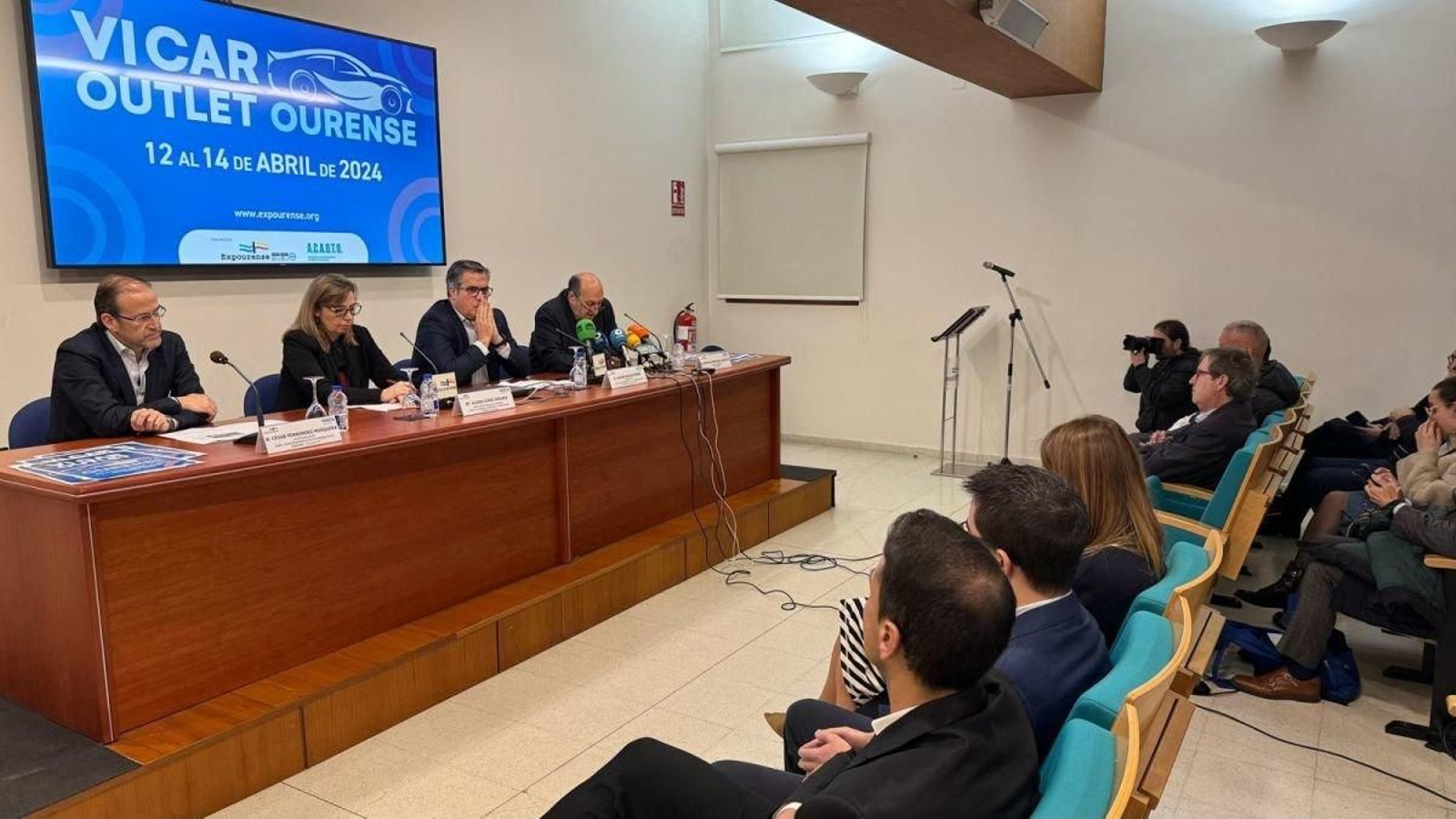 Mosquera, López, Seijas e Martínez, onte.